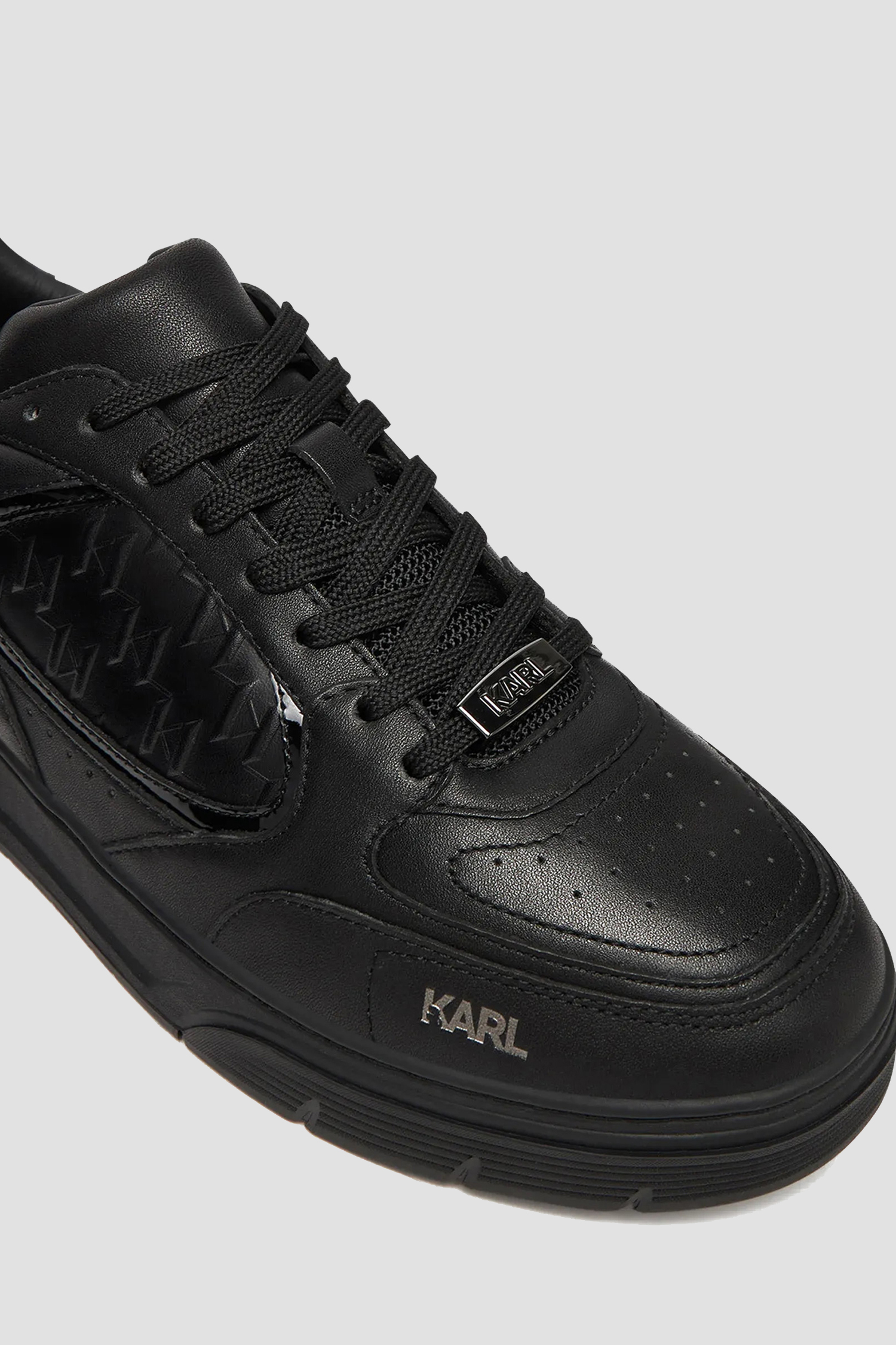 Мужские черные кожаные сникерсы Karl Lagerfeld KL53019;00X