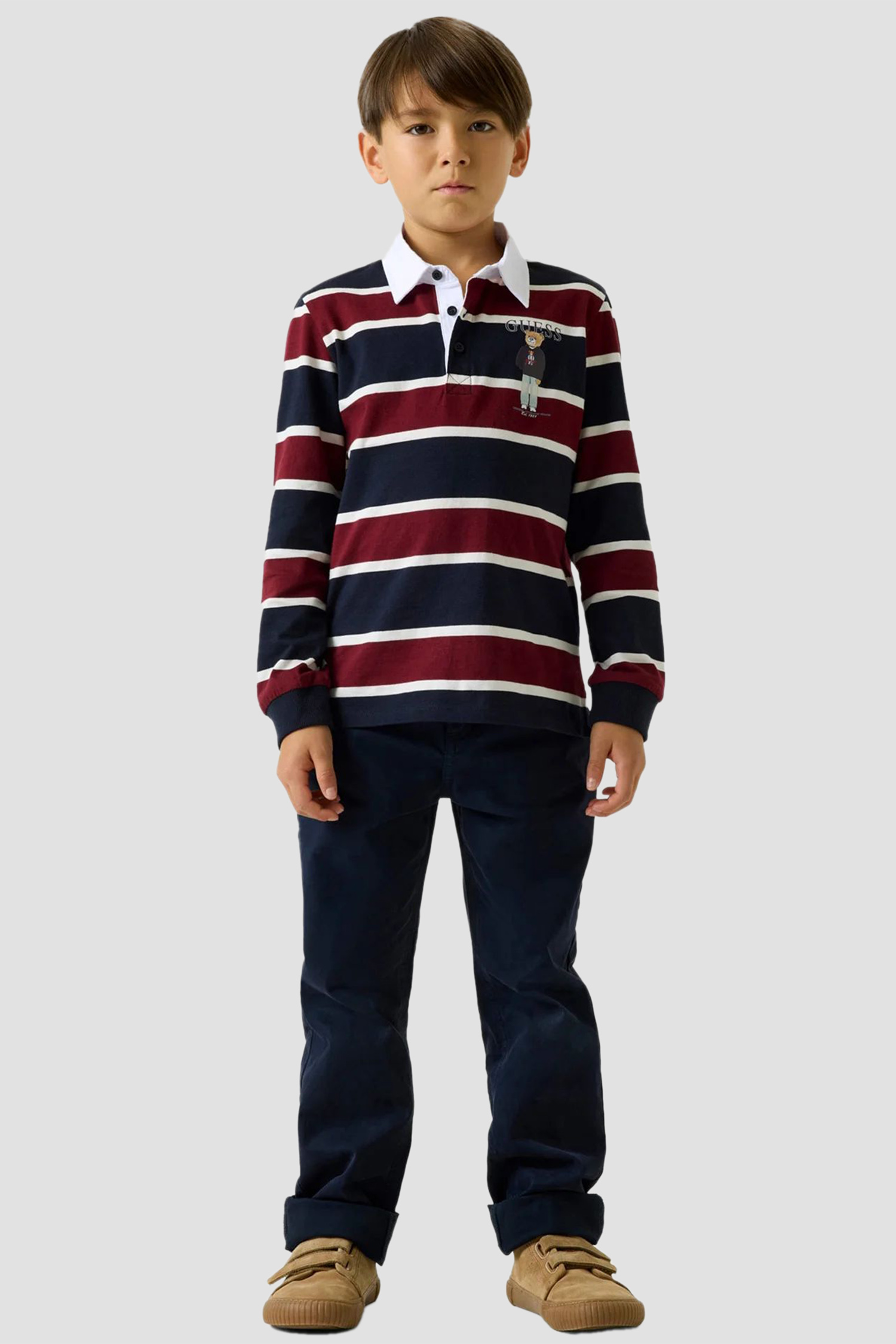 Детское поло в полоску Guess Kids L6YP08.K4003;SM38