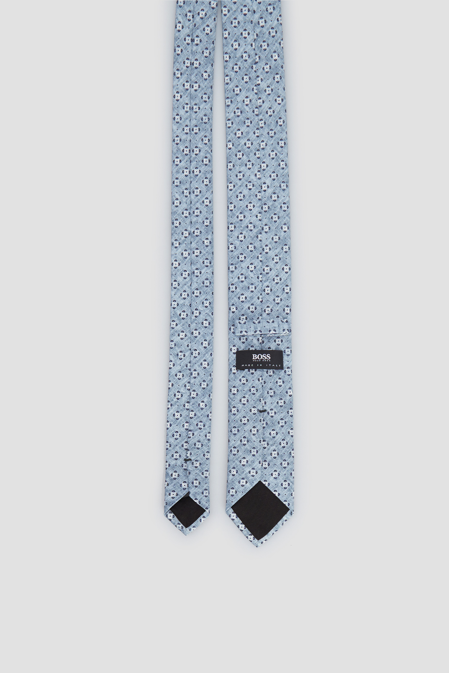 Мужской голубой галстук с узором BOSS 50451799;452
