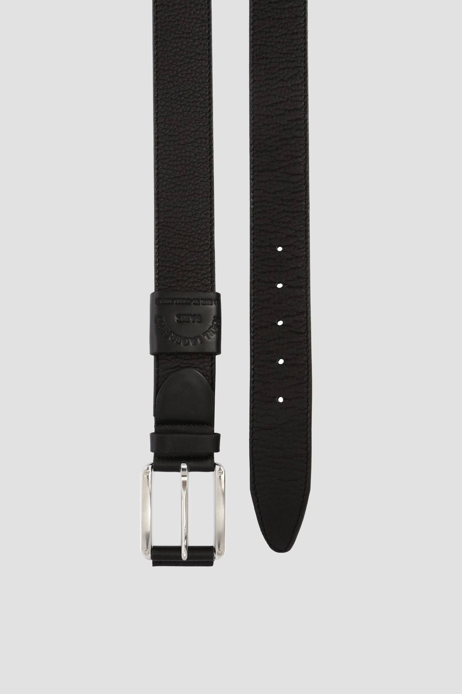 Мужской черный кожаный ремень Karl Lagerfeld 592451.815300;990