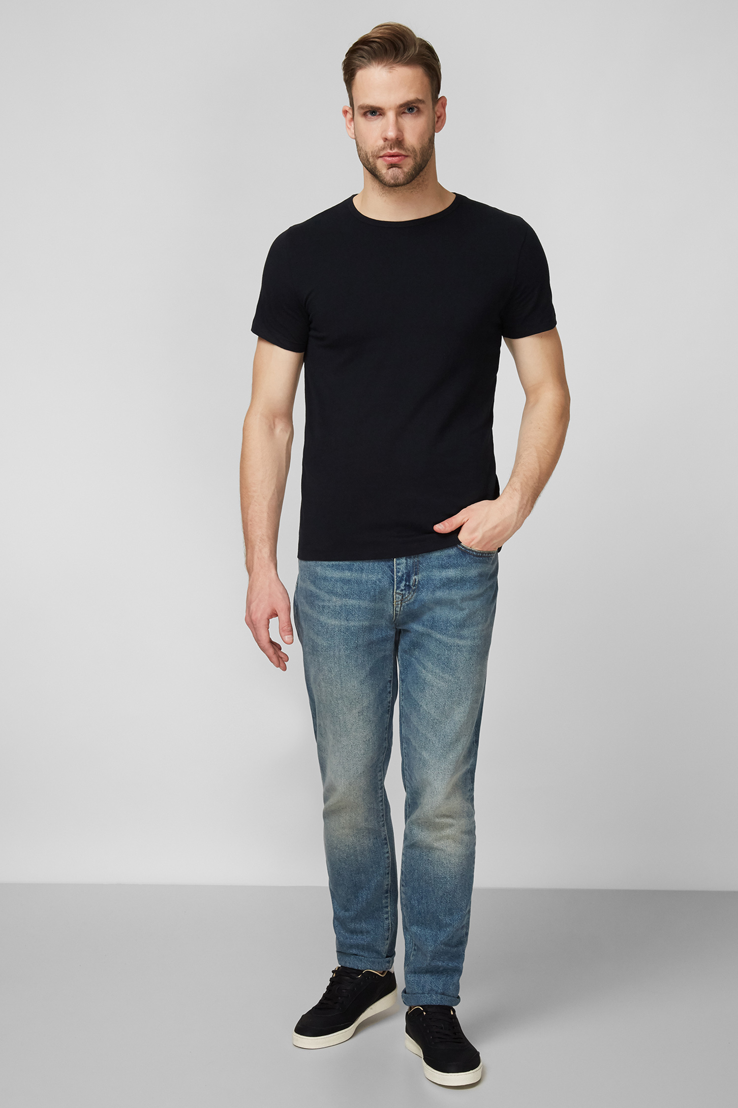 Мужская черная футболка (2 шт) SuperDry M3110044A;02A