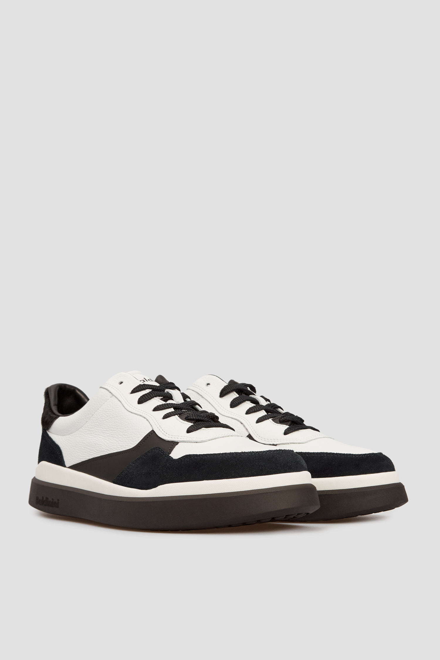 Чоловічі білі шкіряні снікерси BALDININI U2B800CARO;BLBI