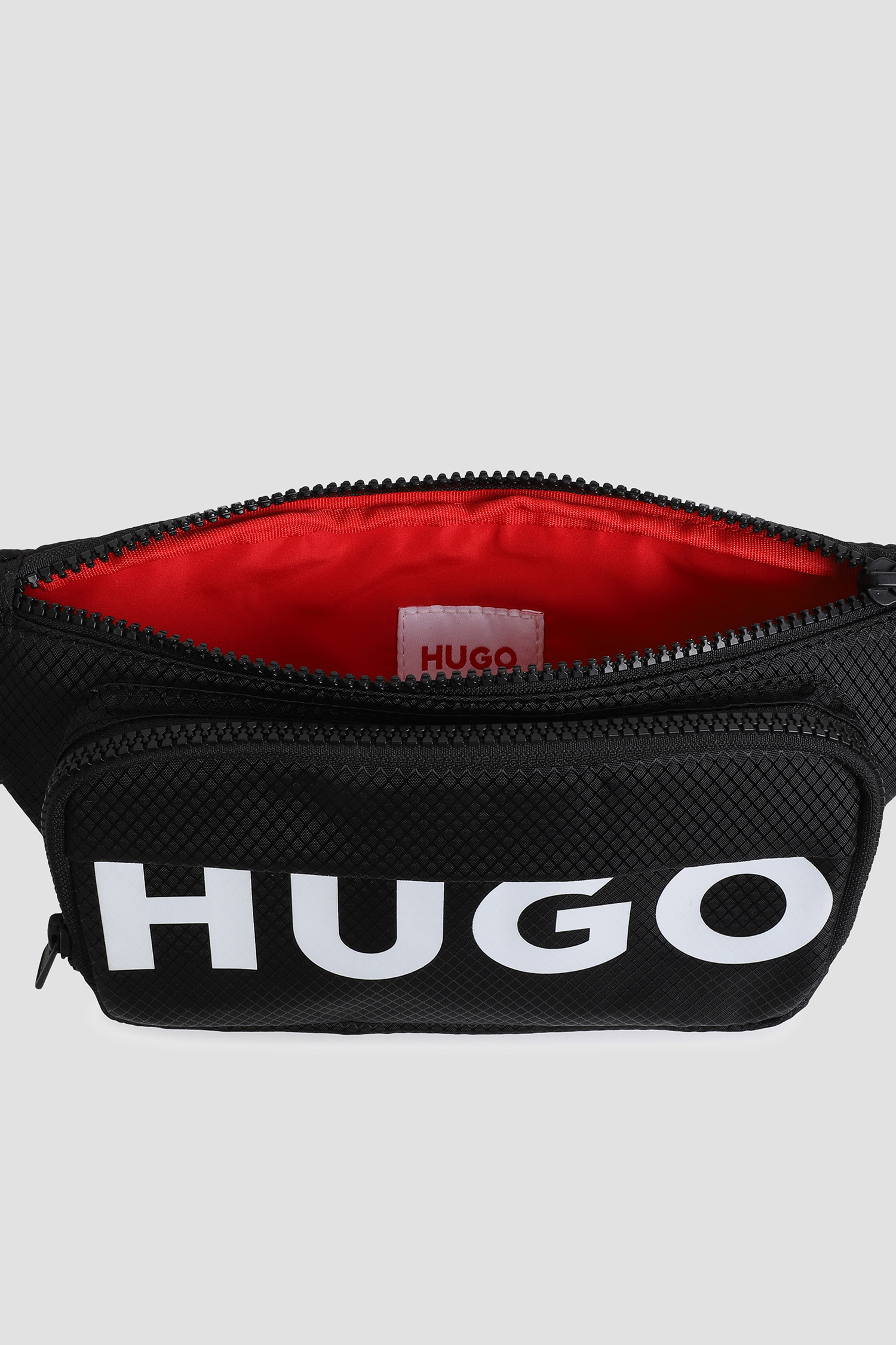 Детская черная поясная сумка HUGO kids G00423;09B