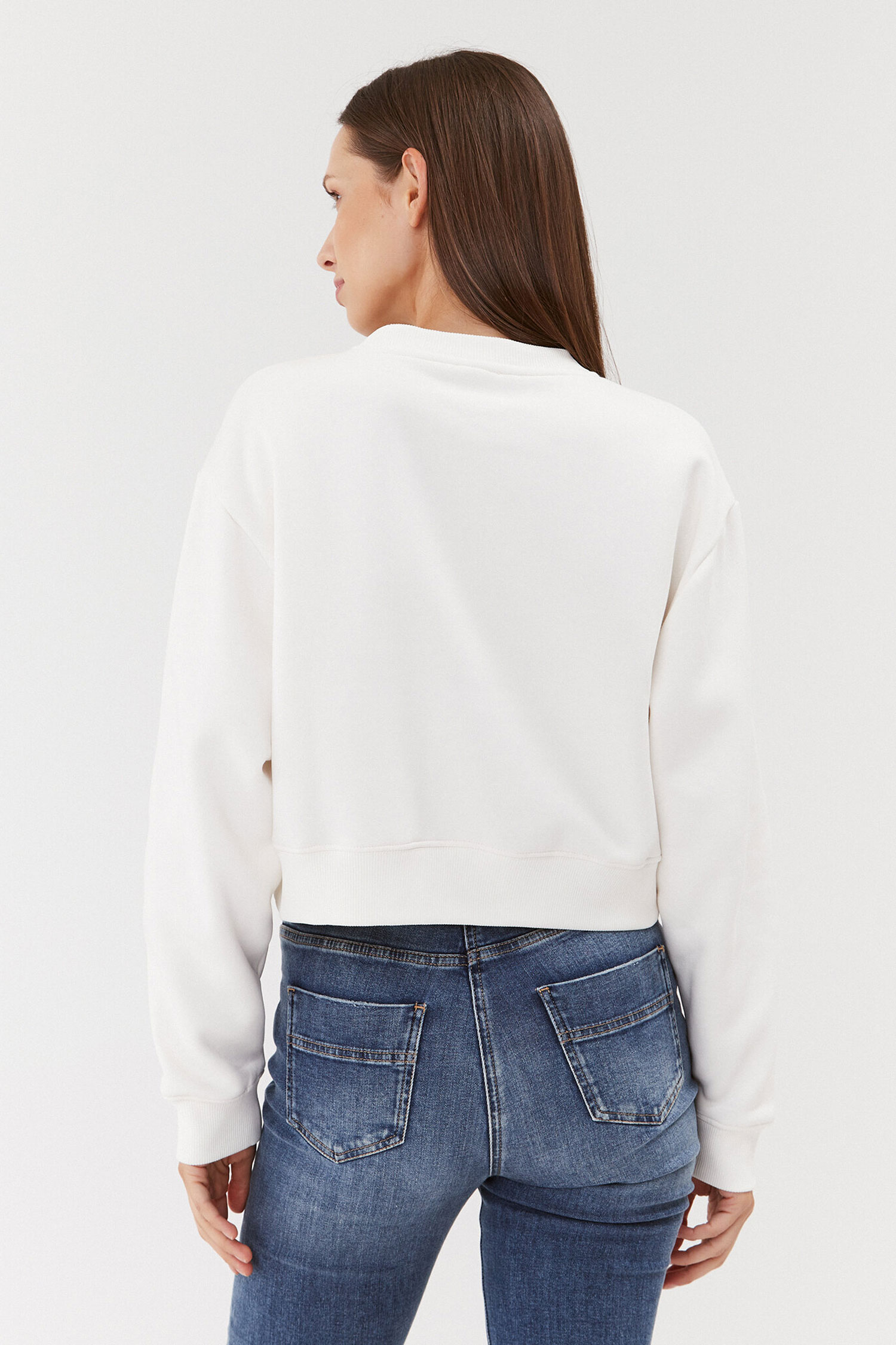 Жіночий білий світшот Guess W3BQ13.KB681;G012