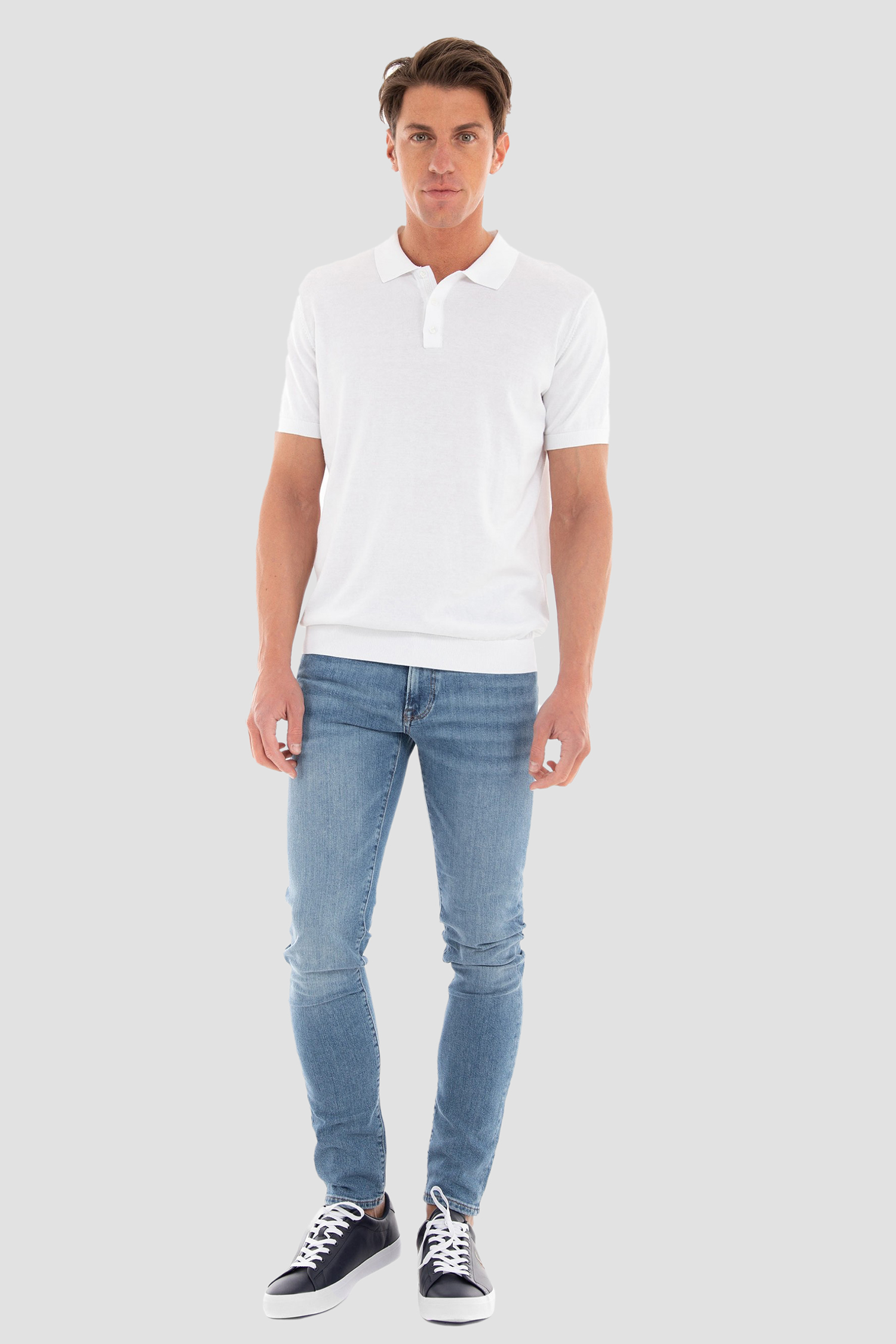 Мужское белое поло Karl Lagerfeld 521301.655023;10