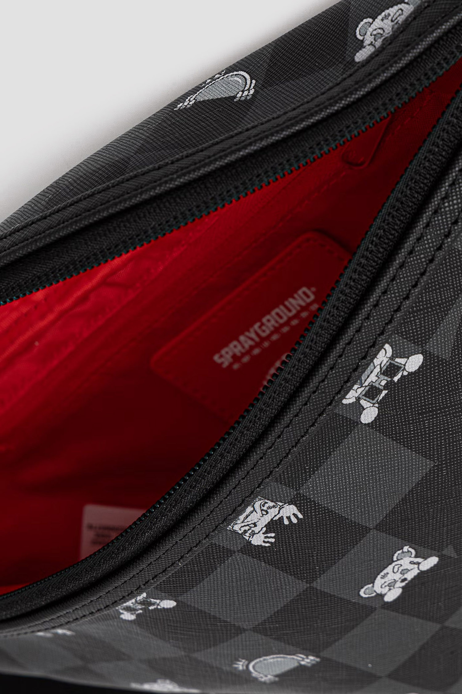 Черная поясная сумка в клетку SPRAYGROUND 910B8912NSZ;0