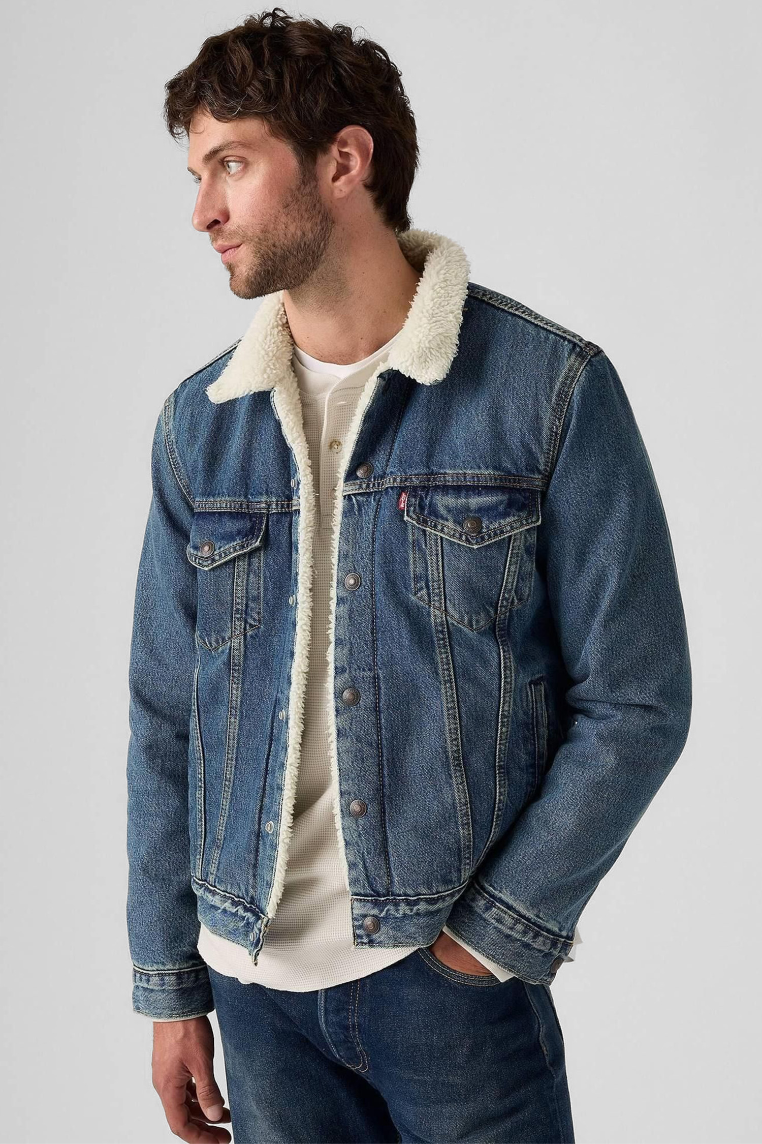 Мужская голубая джинсовая куртка Levi’s® 16365;0292