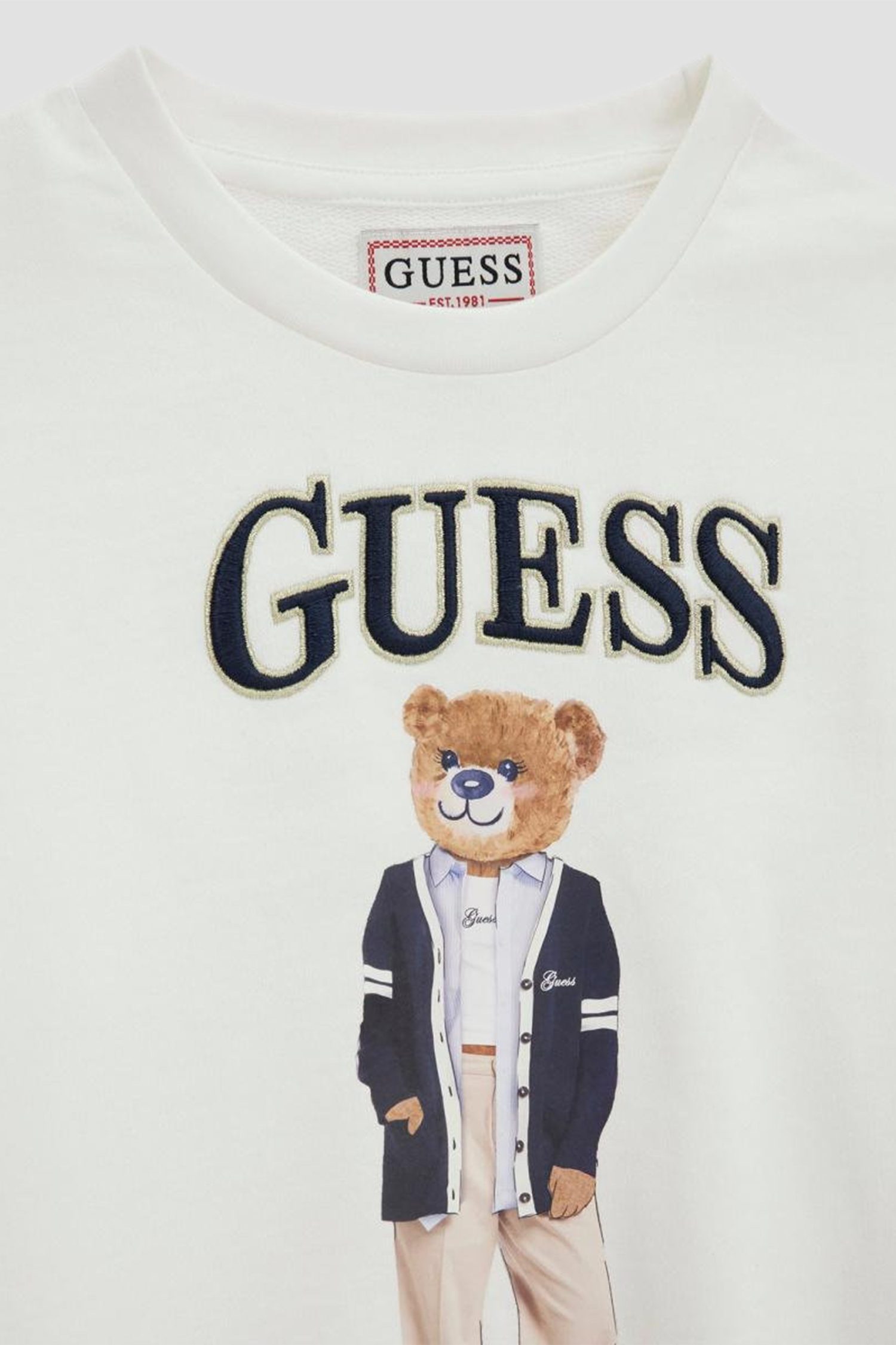 Детский белый свитшот Guess Kids J6YQ01.K4419;G012