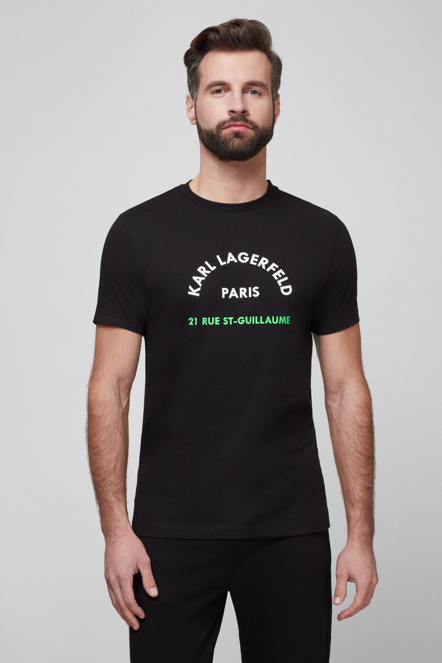 Мужская черная футболка Karl Lagerfeld 511224.755090;990