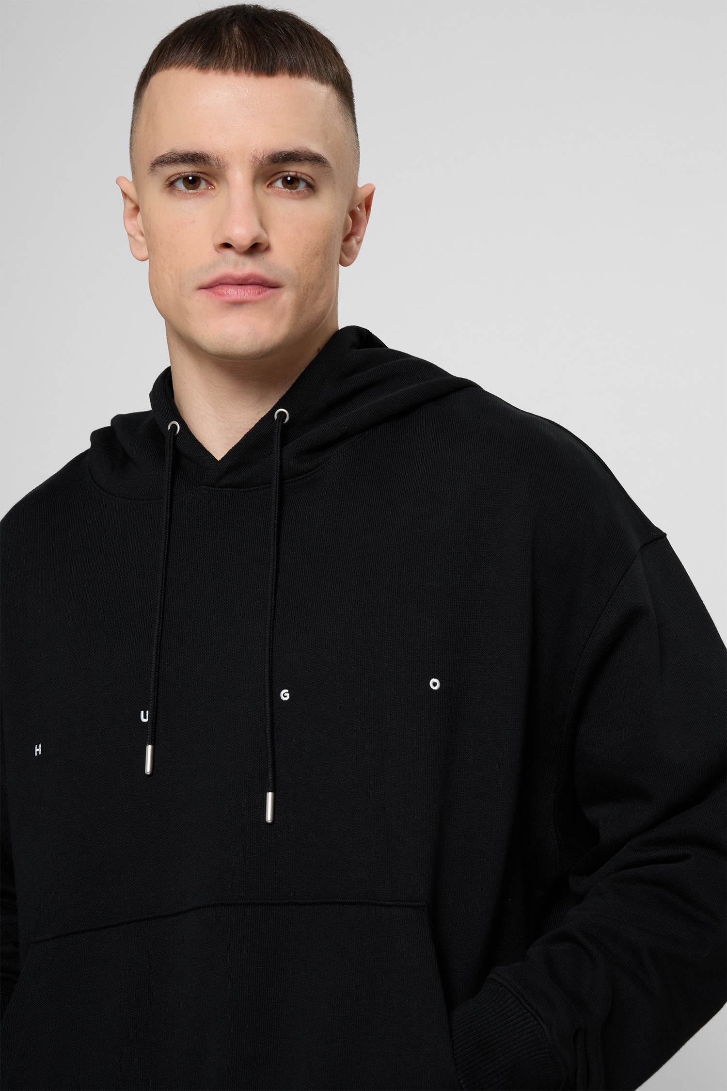 Чоловіче чорне худі HUGO 50553348;001