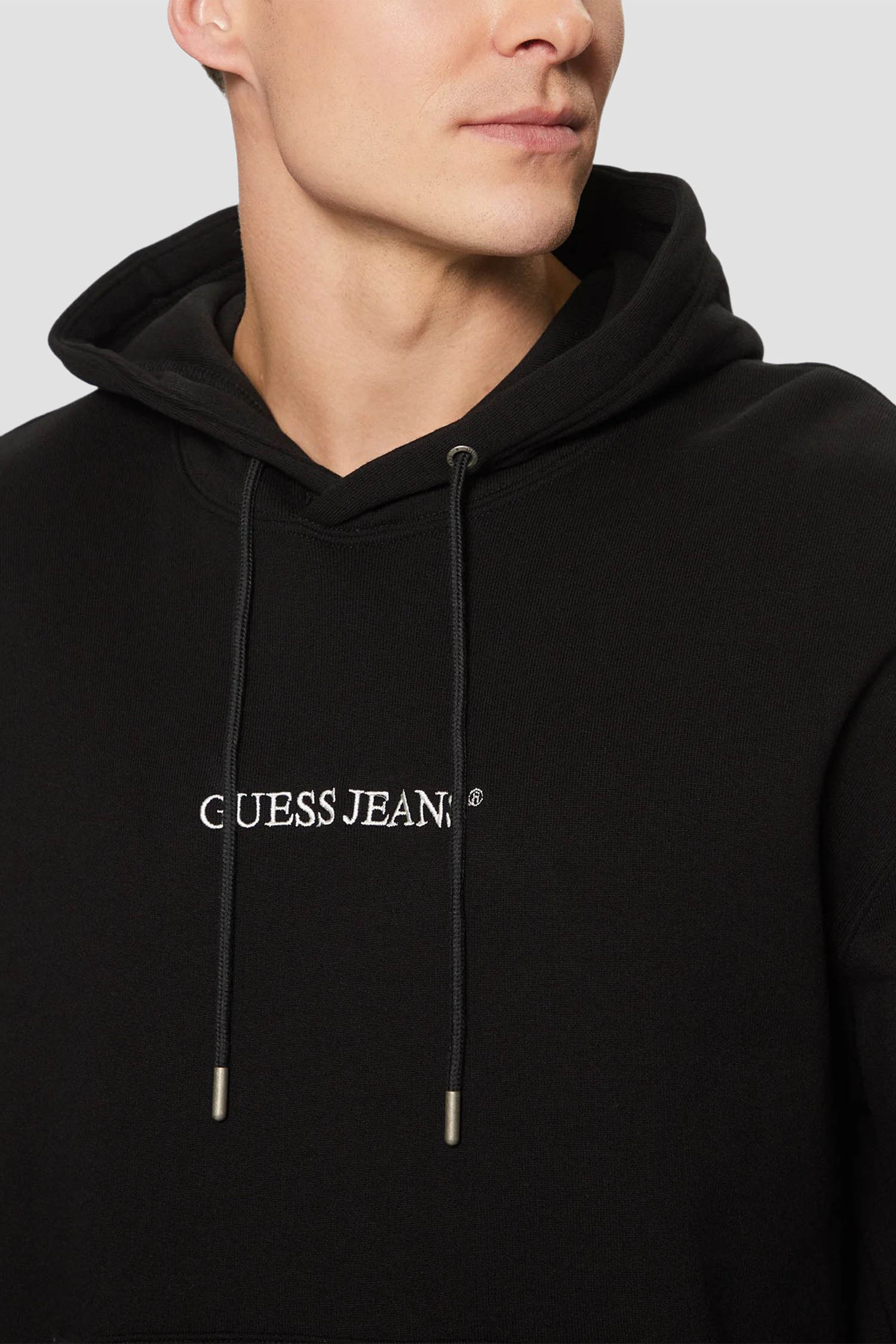 Чоловіче чорне худі Guess Jeans M5RQ38.KCPR1;JBLK