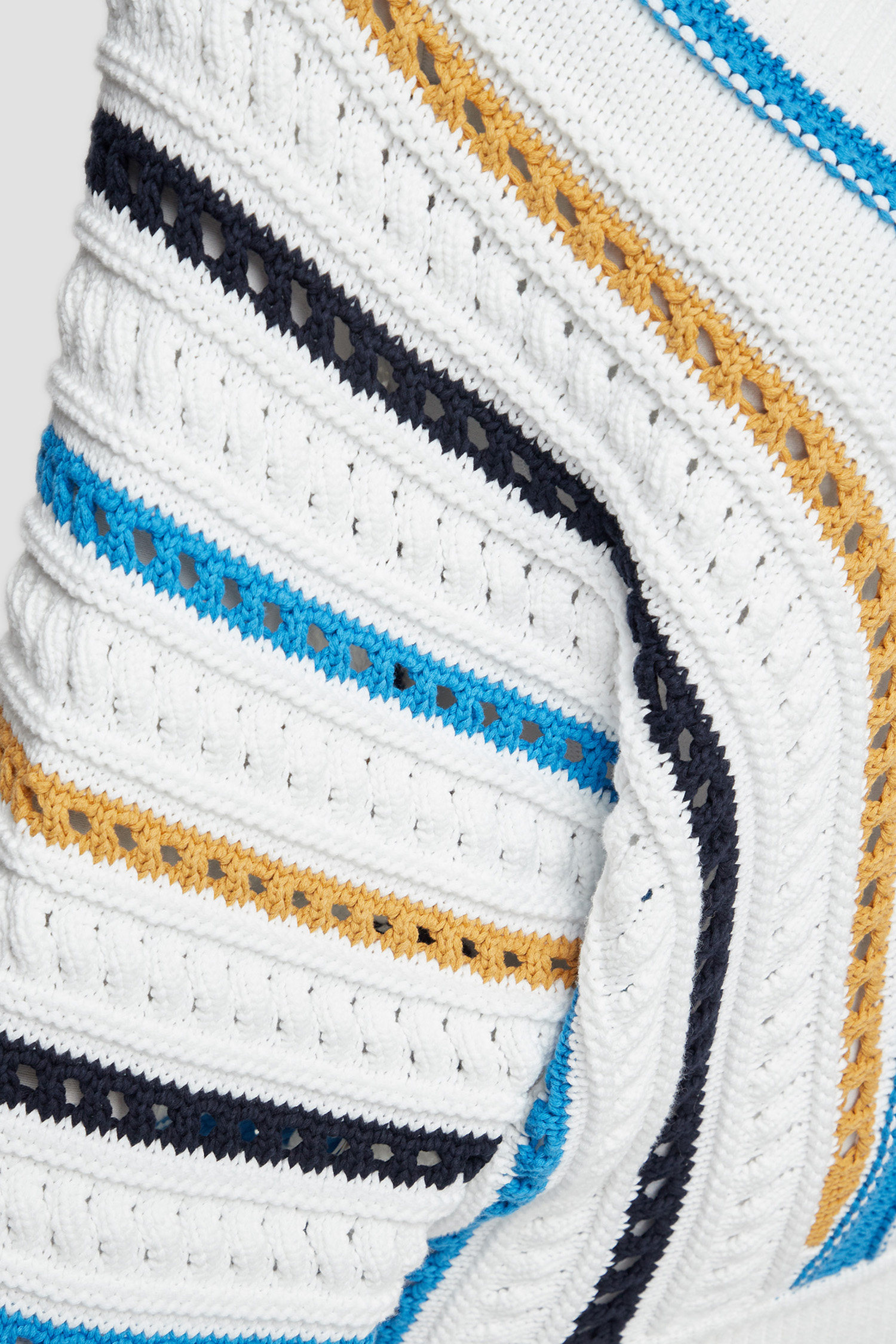 Женский белый свитер в полоску BOSS 50493888;962