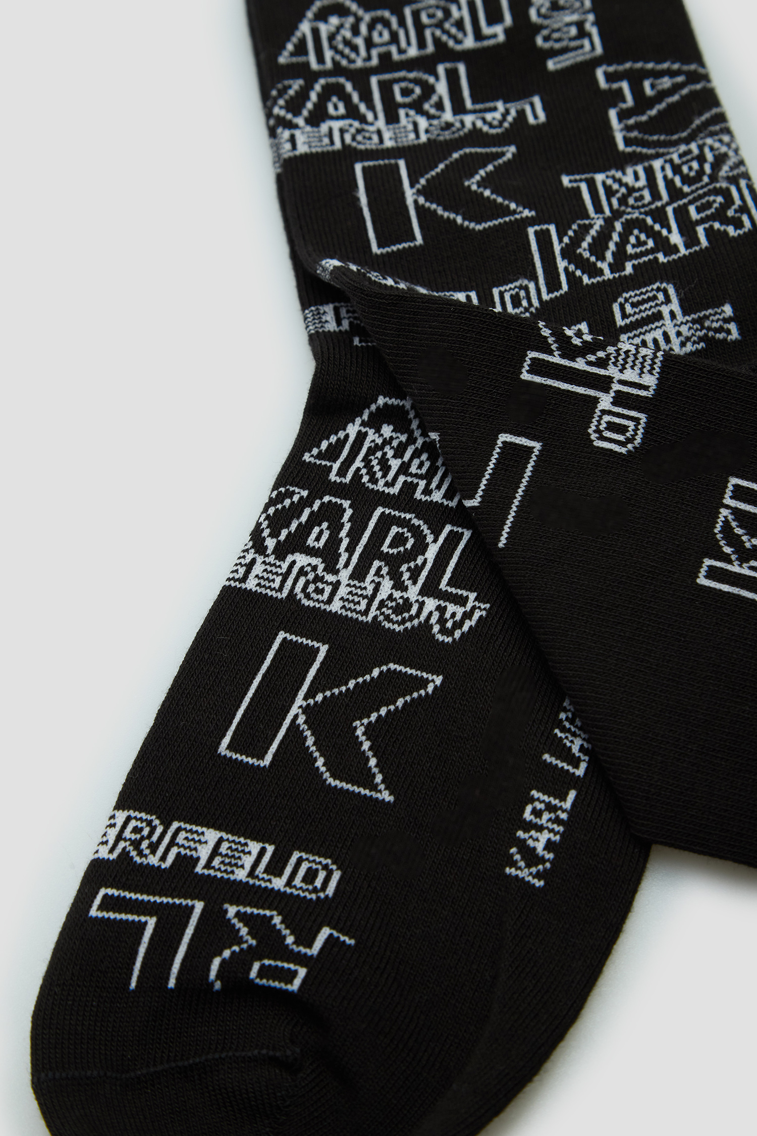 Мужские черные носки с узором Karl Lagerfeld 541102.805513;991