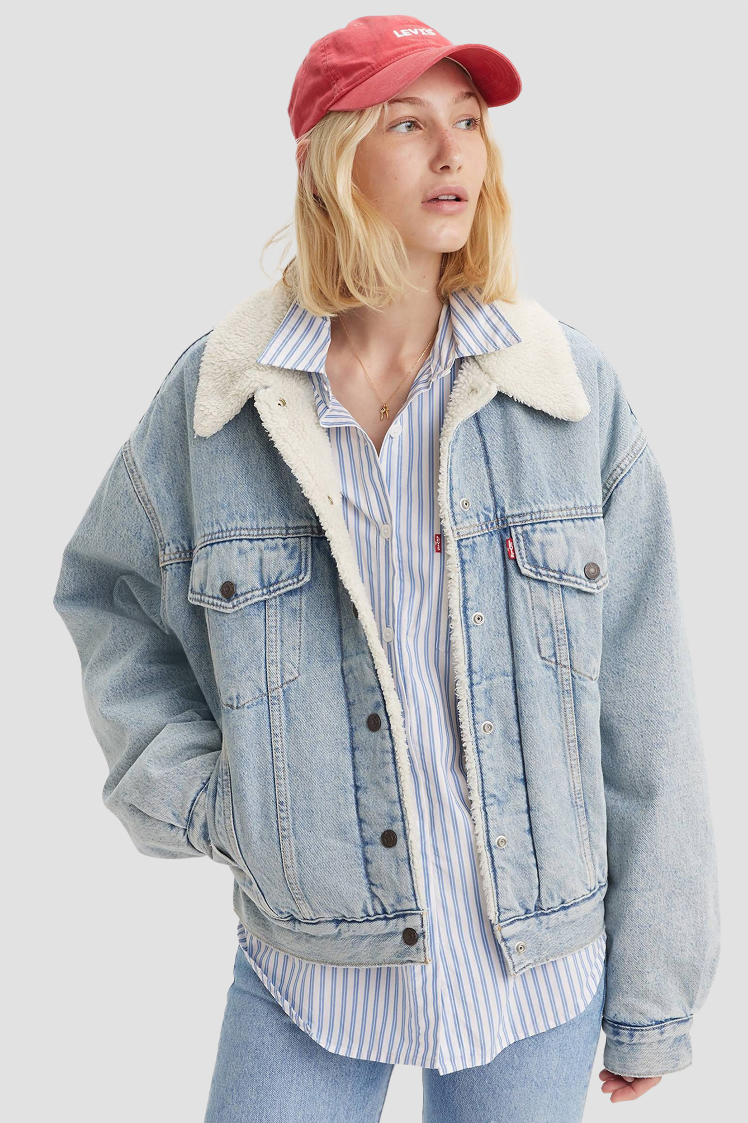 Женская голубая джинсовая куртка Levi’s® A4435;0010