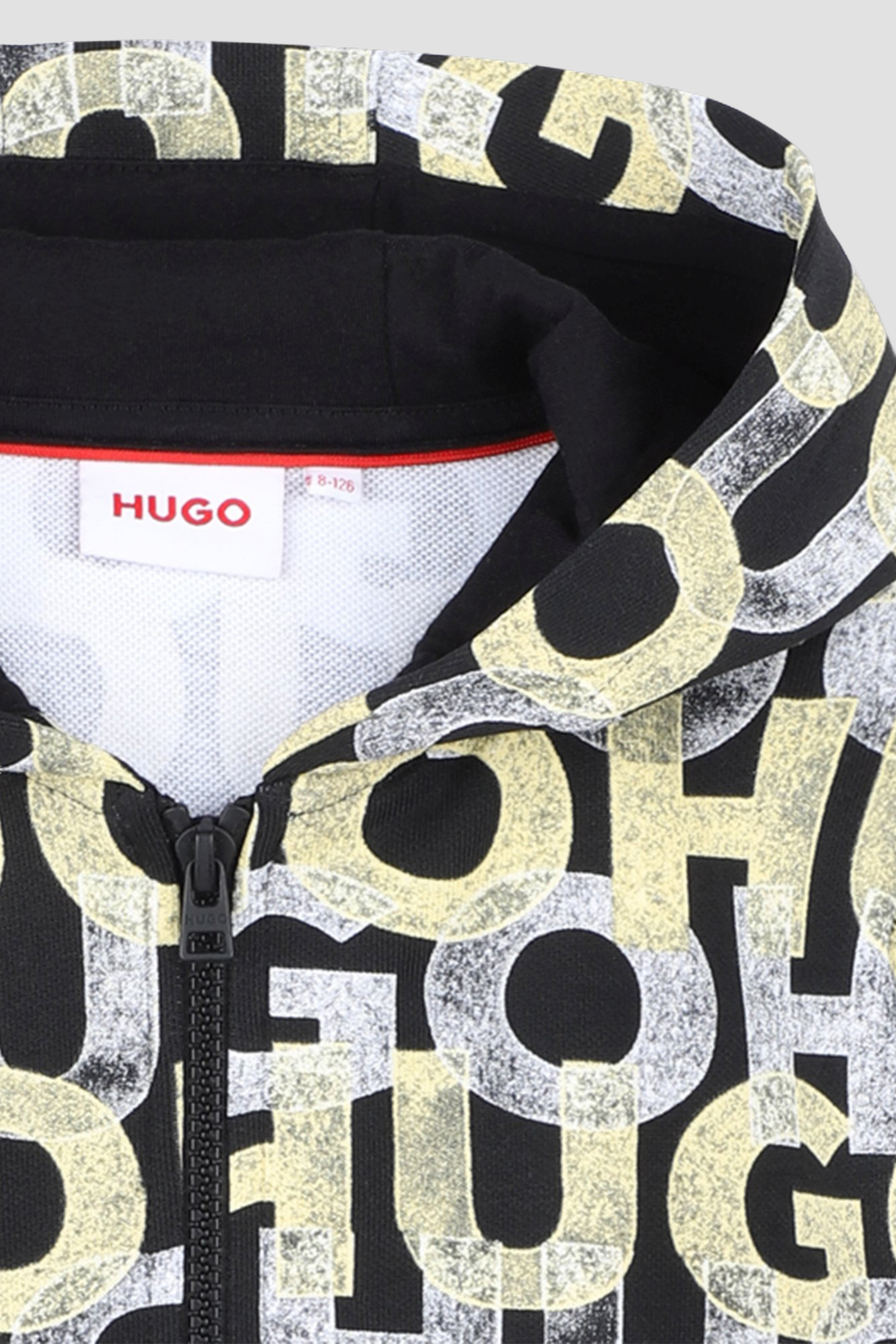 Детская кофта на молнии с узором HUGO kids G00358;M55