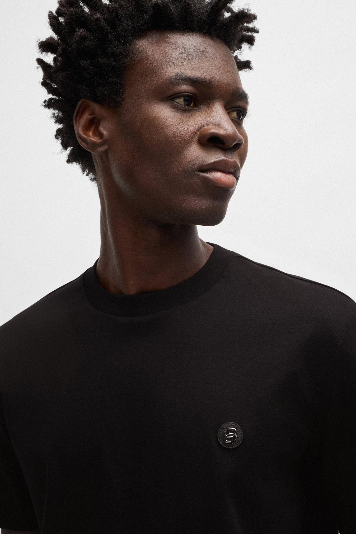 Чоловіча чорна футболка BOSS 50520298;001