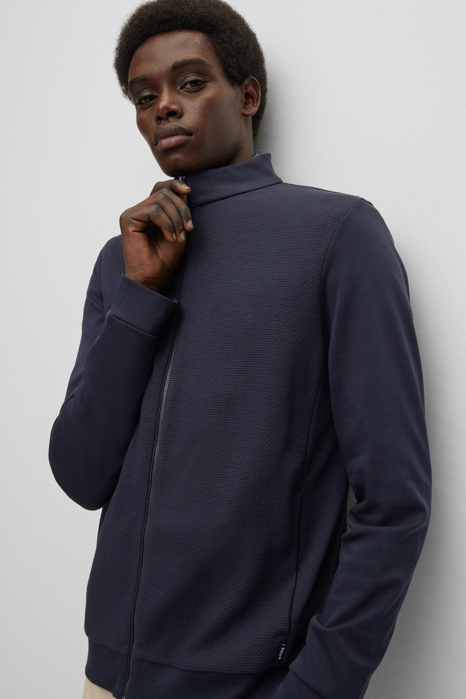 Чоловіча темно-синя спортивна кофта BOSS 50468543;404
