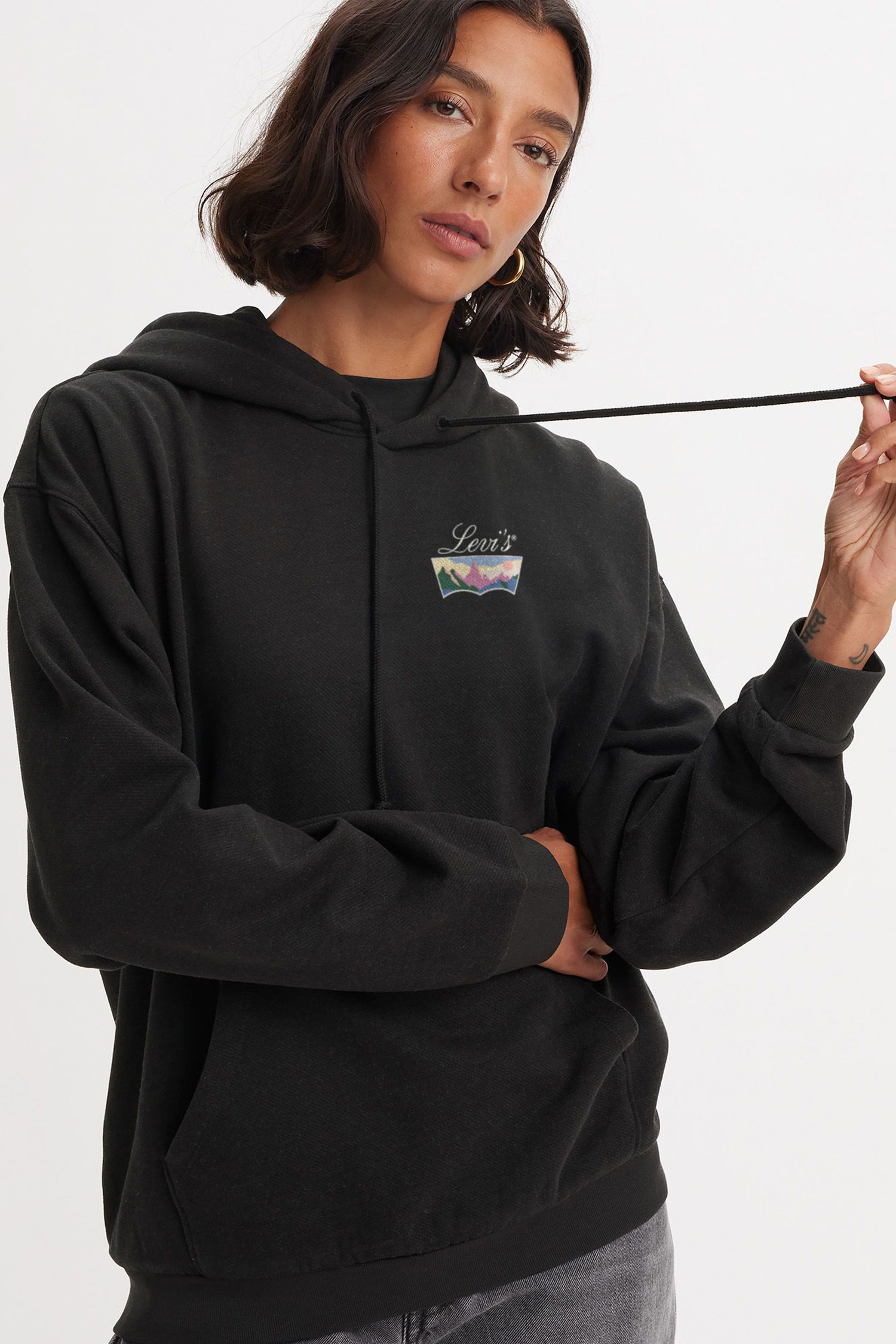 Женское черное худи Levi’s® A6069;0018