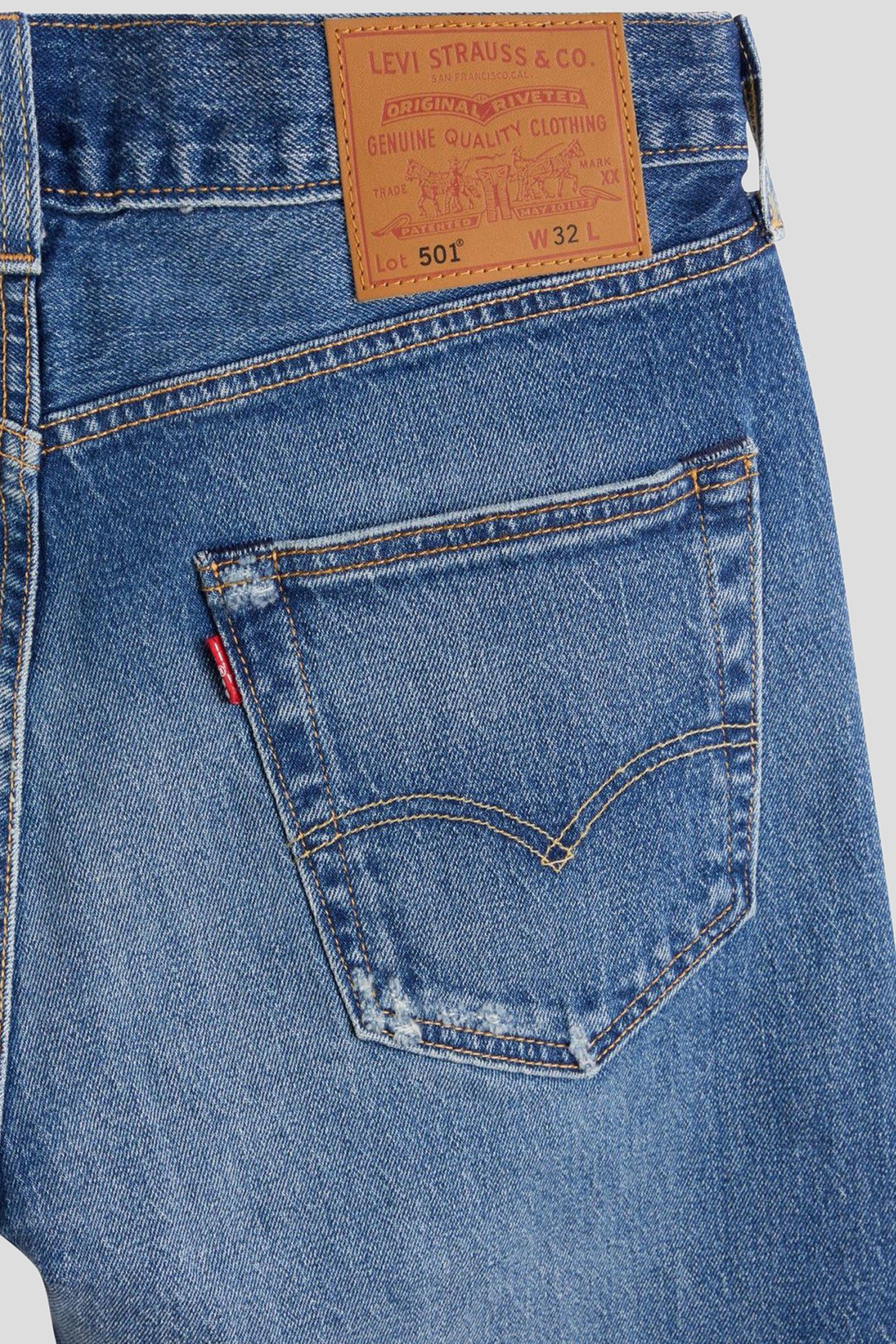 Мужские синие джинсовые шорты 501® Levi’s® 36512;0164