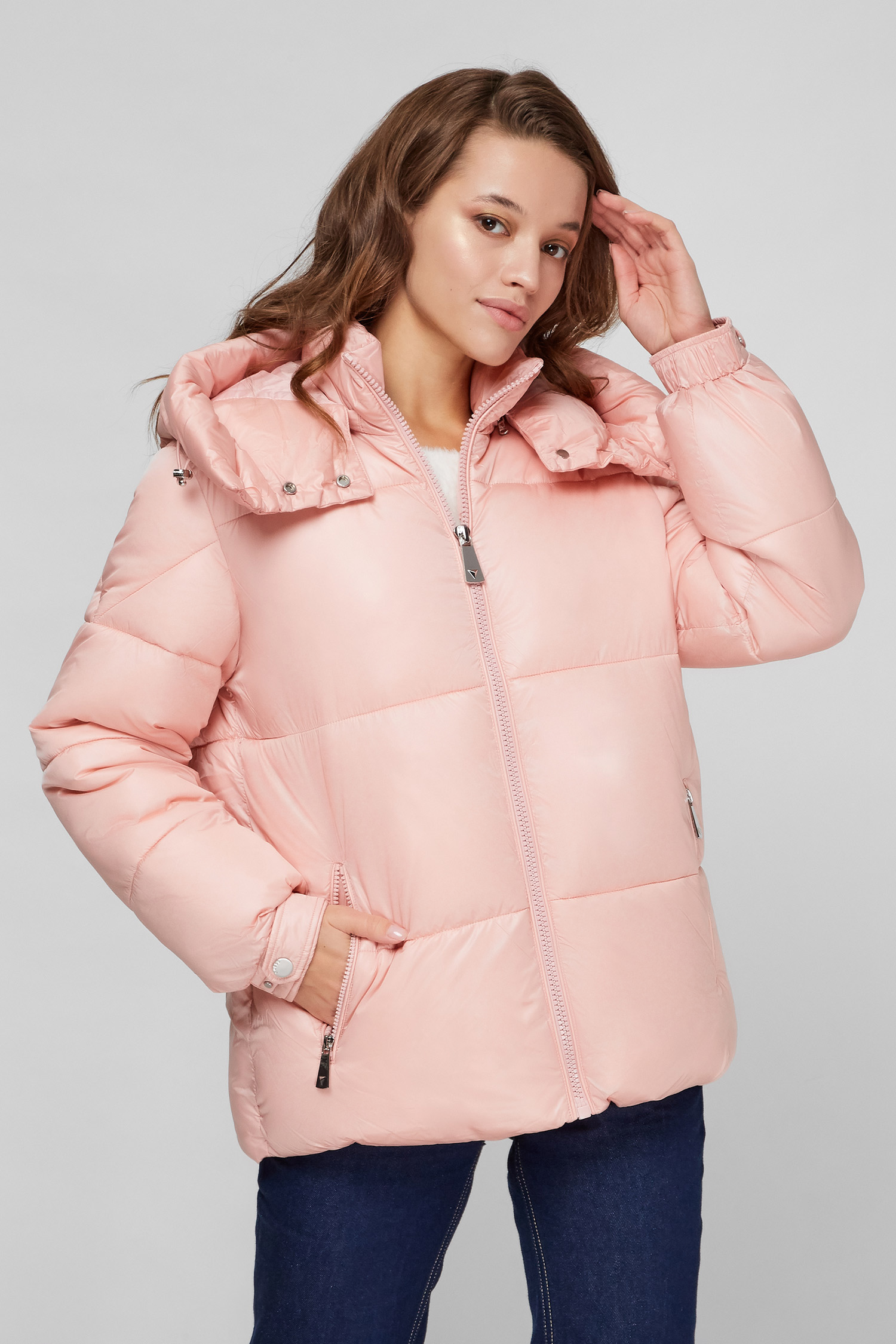 Женская персиковая куртка Guess W1BL01.WEAX0;G6K6