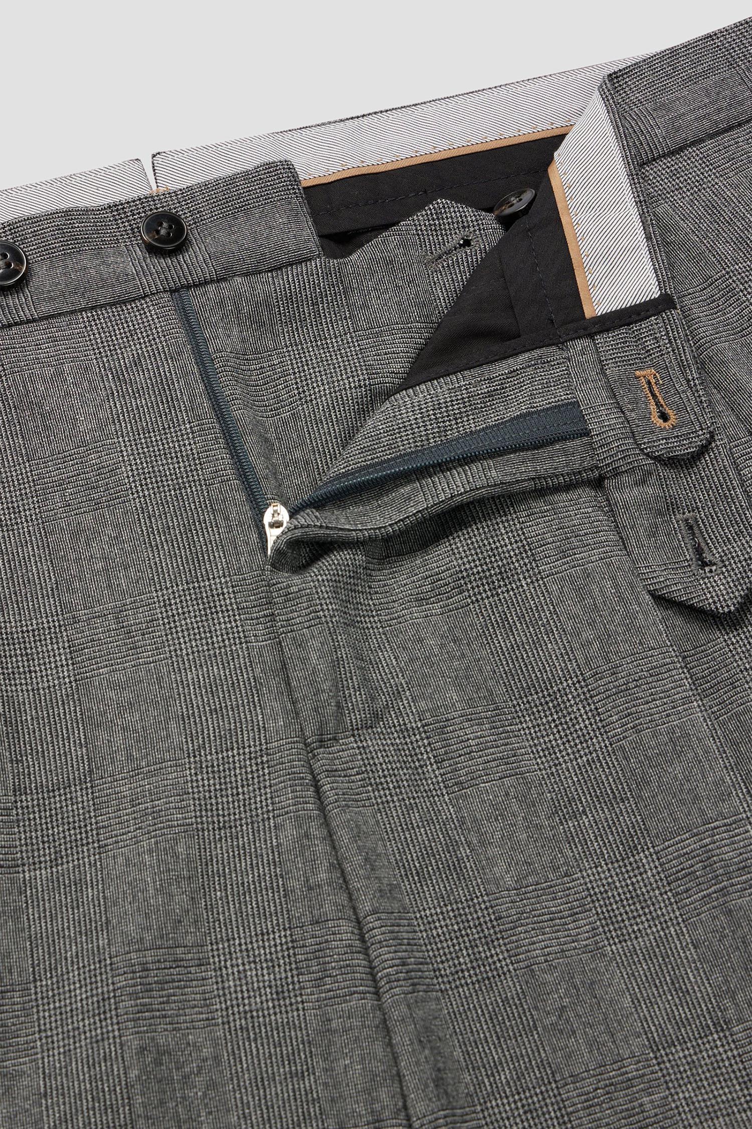 Чоловічі сірі вовняні брюки BOSS 50499657;041