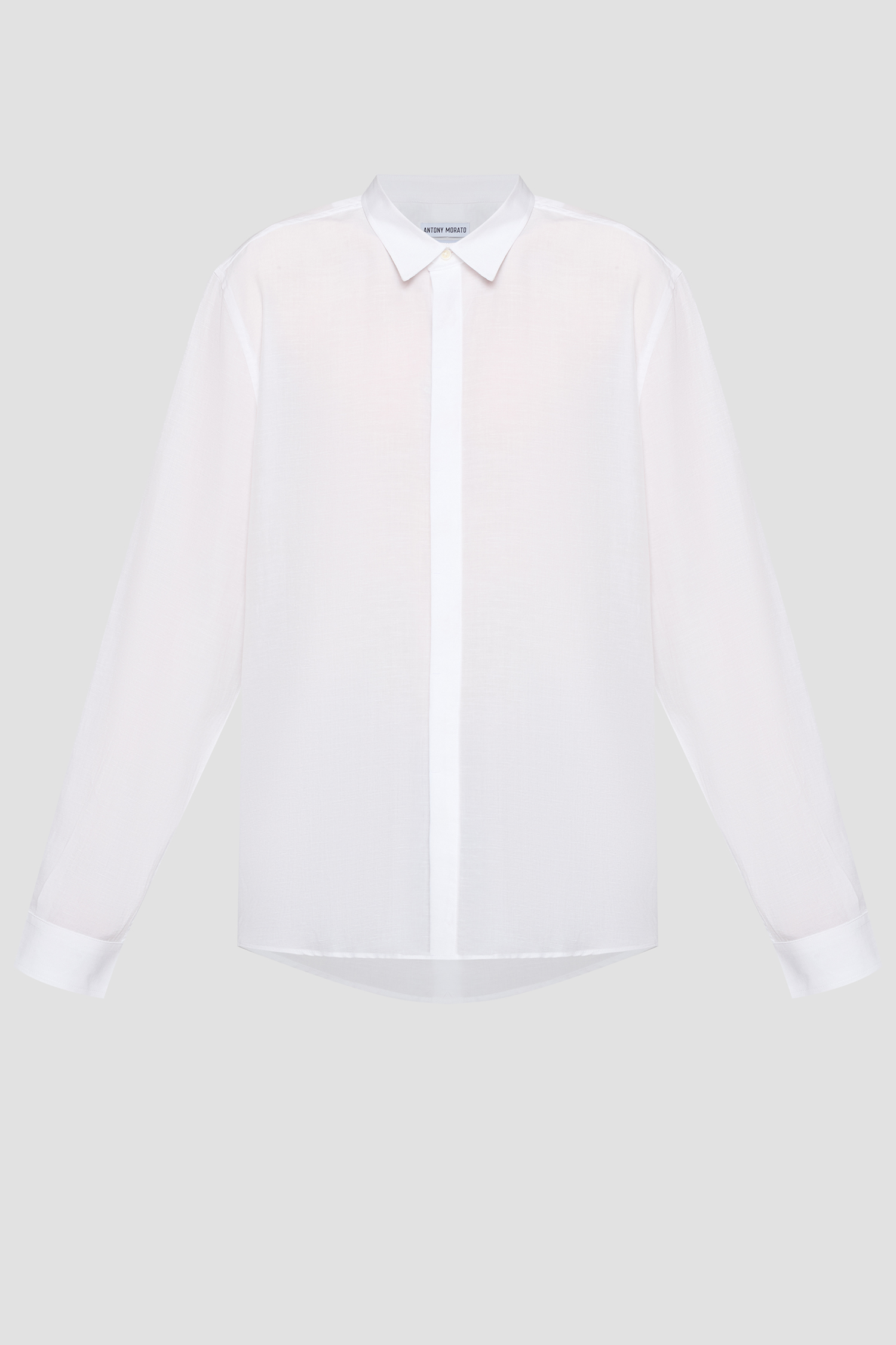 Мужская белая рубашка Antony Morato MMSL00757.FA400094;1000