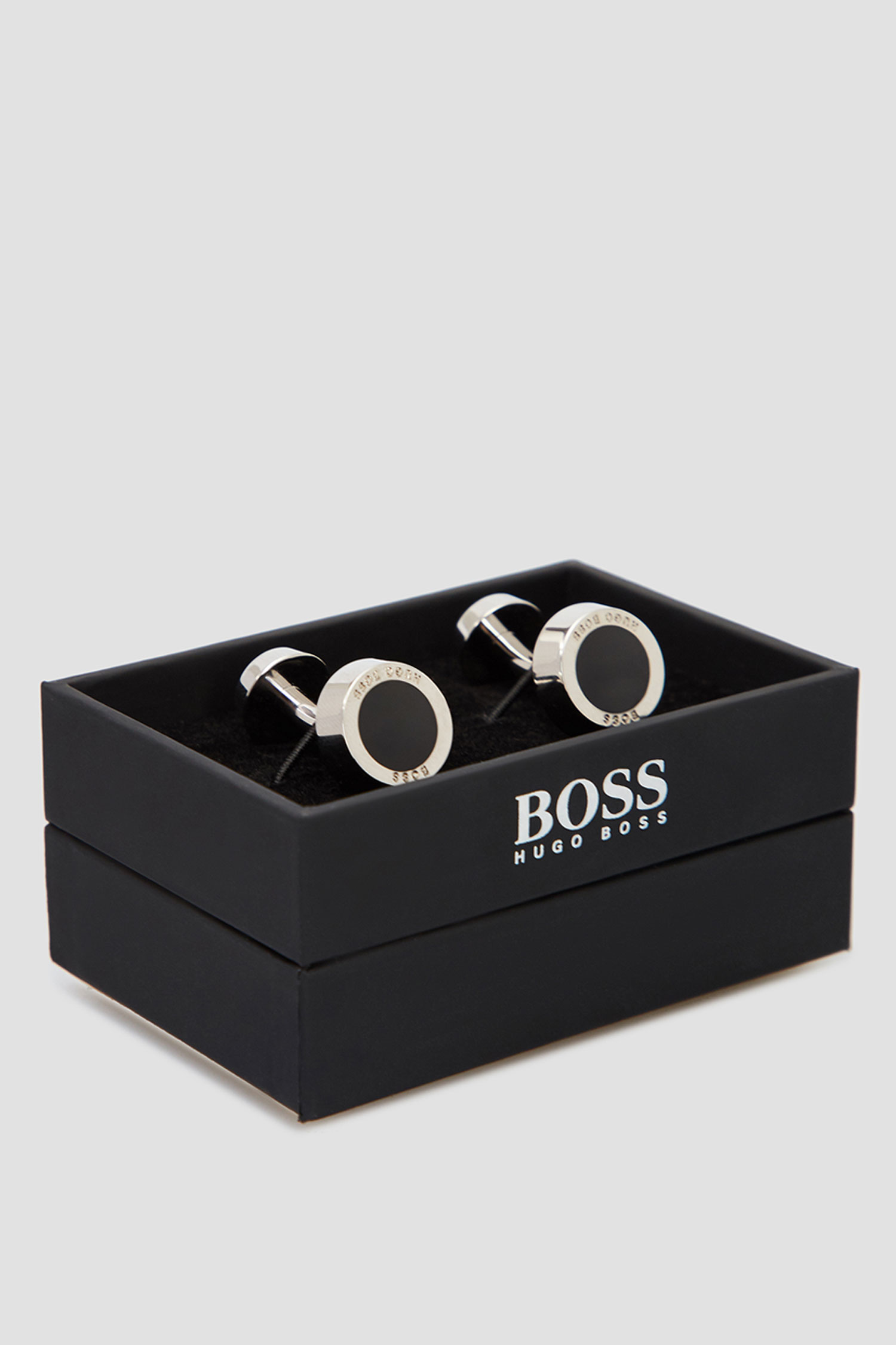 Мужские серебристые запонки BOSS 50219288;001