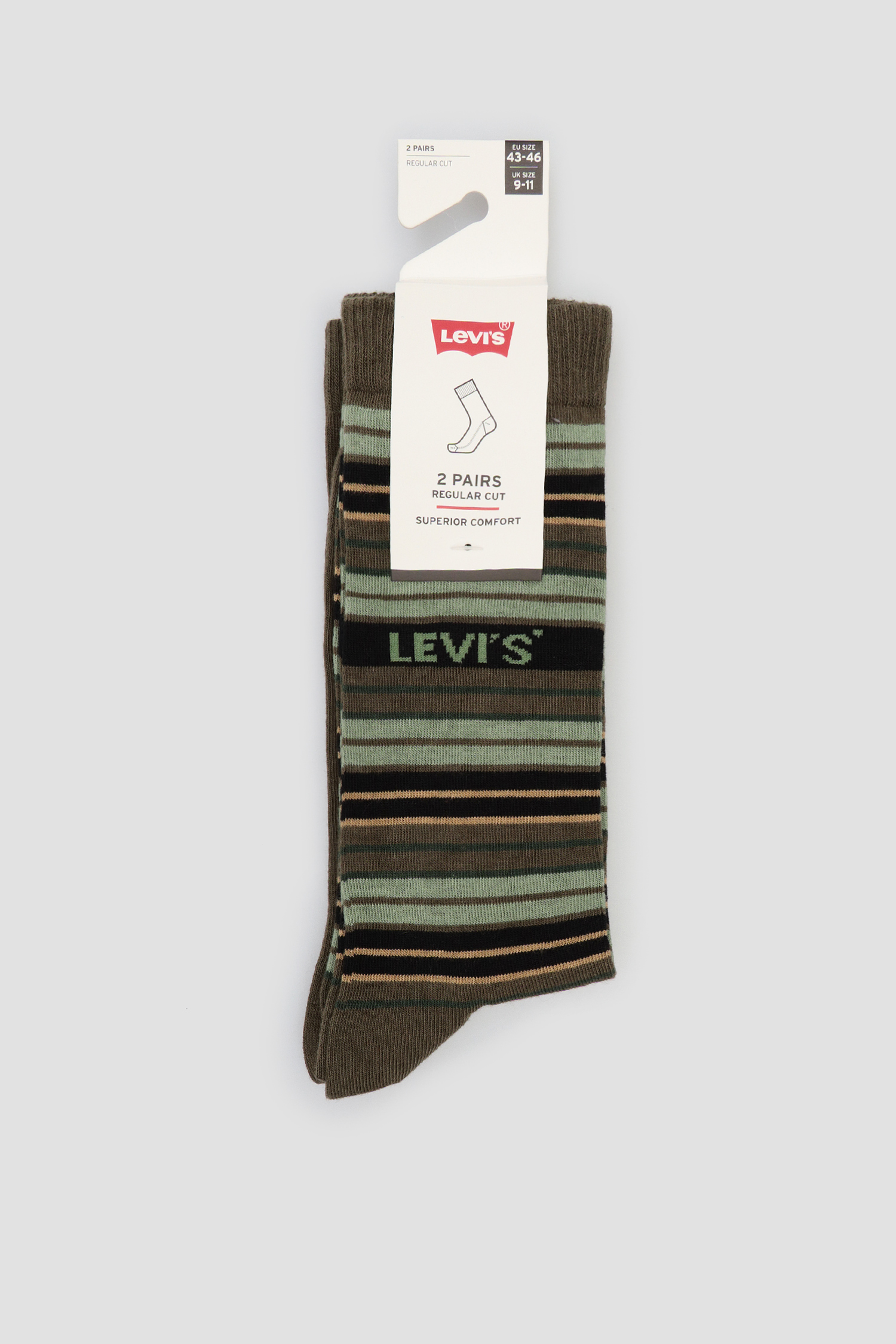 Зеленые носки (2 пары) Levi’s® 100000596;004