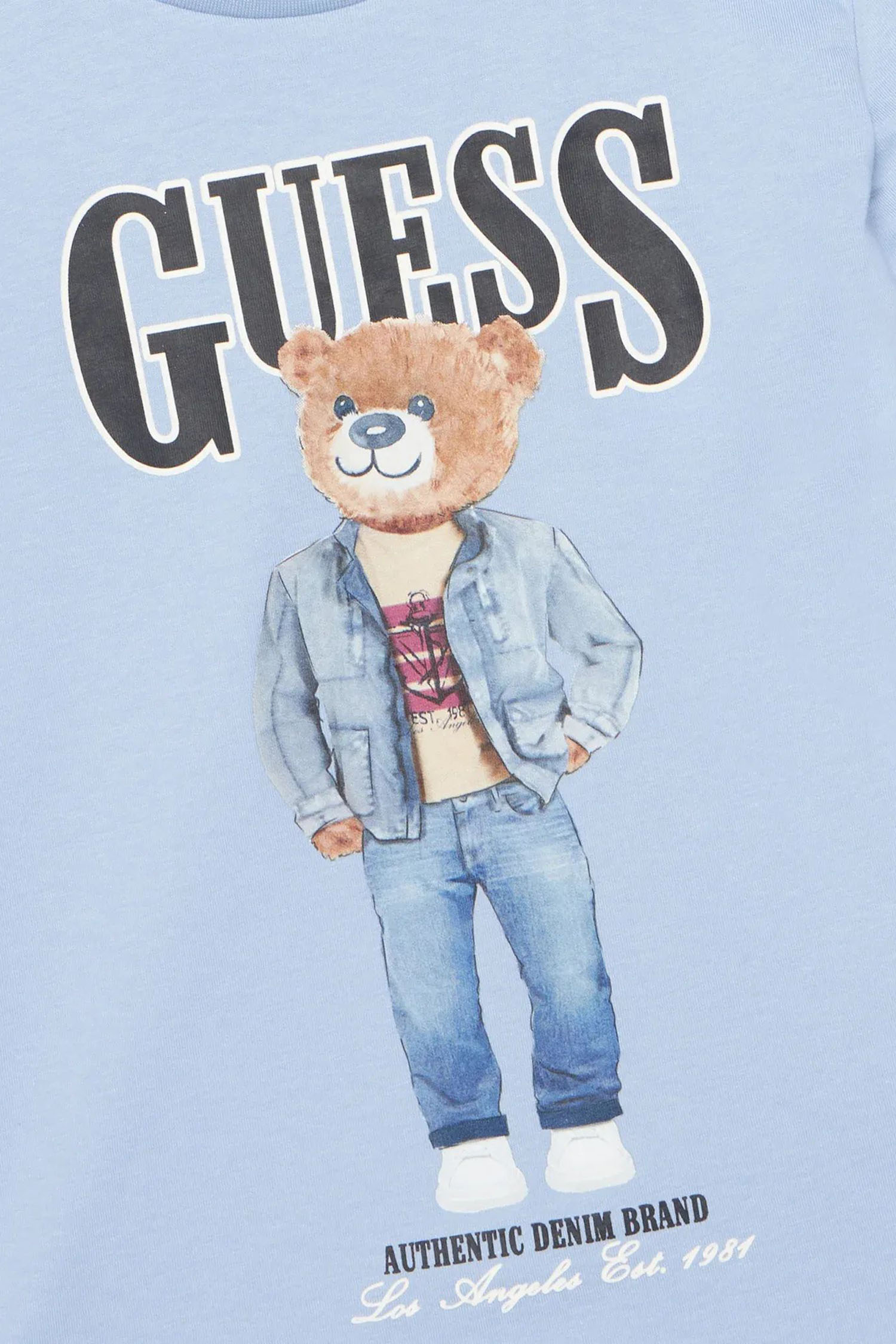 Дитяча блакитна футболка Guess Kids L6RI11.K8HM4;G76S
