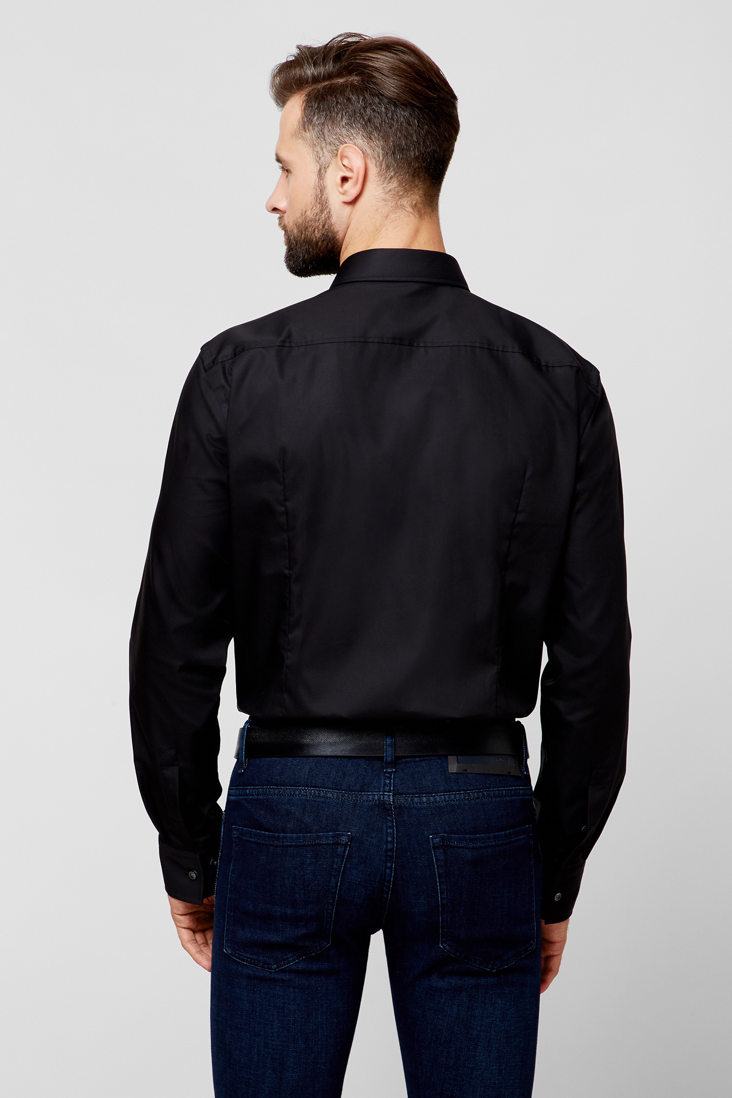 Чоловіча чорна сорочка BOSS 50327693;001