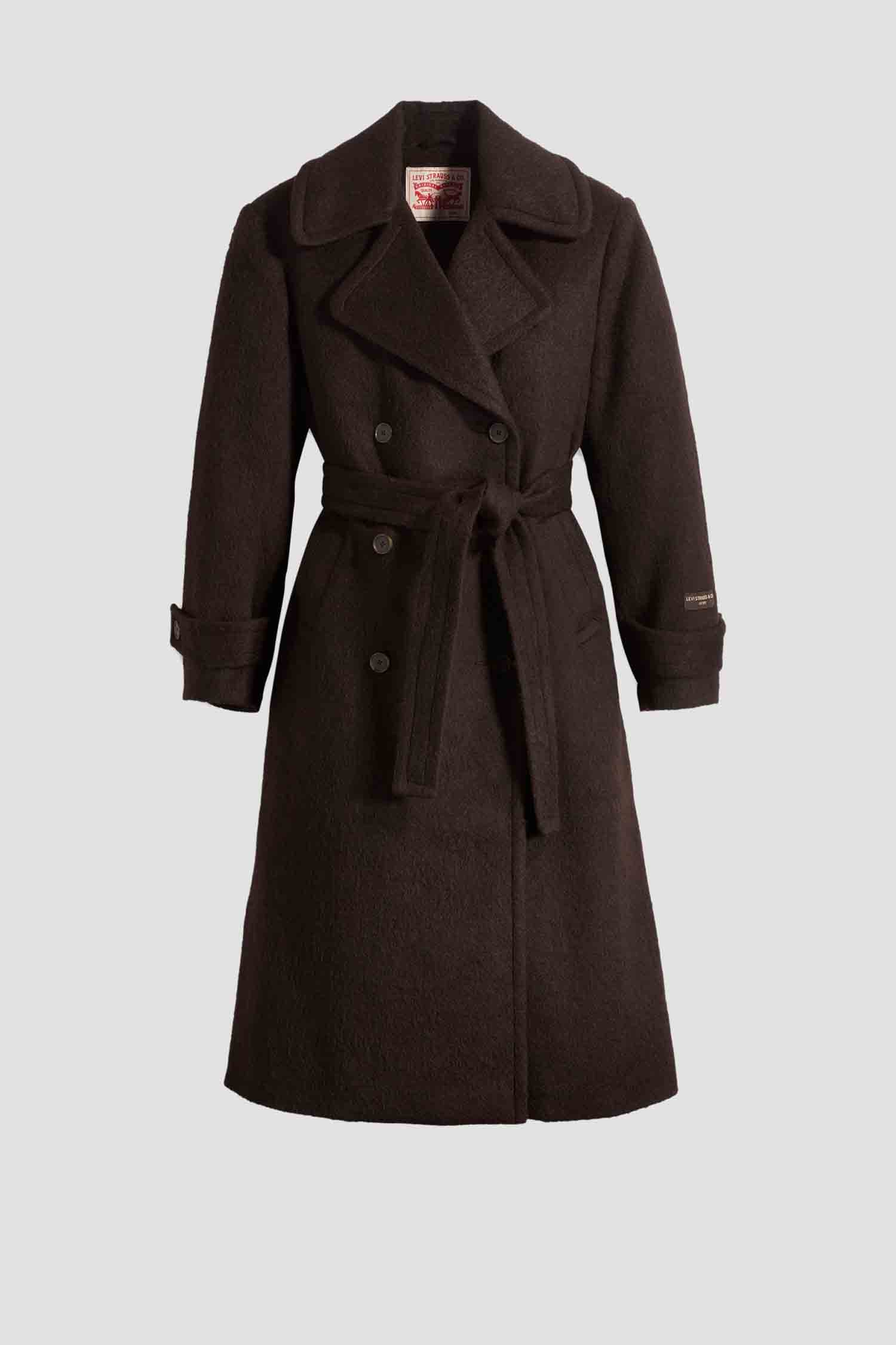 Женское темно-коричневое пальто Levi’s® A5894;0000