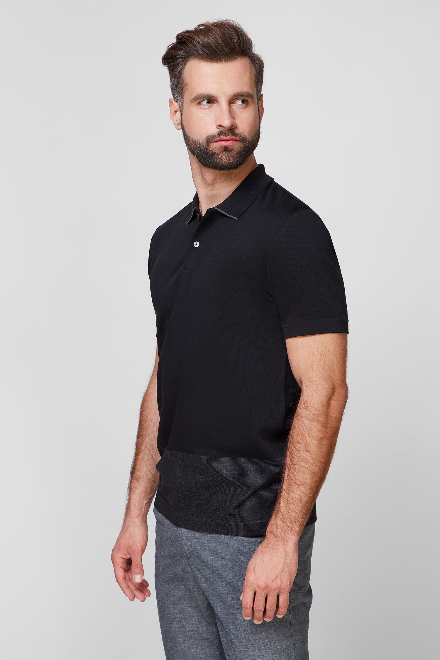 Мужское черное поло BOSS 50463413;001