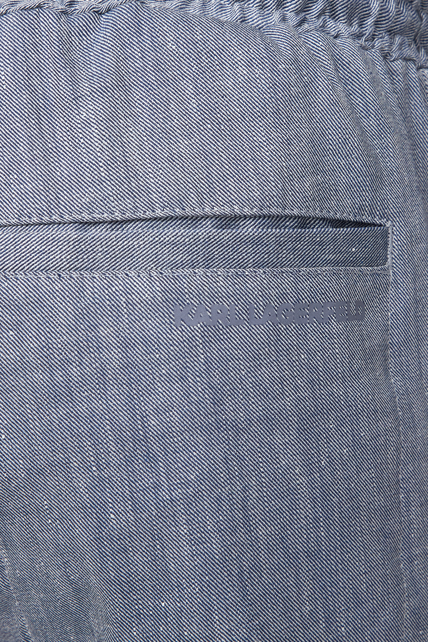 Мужские синие льняные брюки Karl Lagerfeld 532819.255815;690