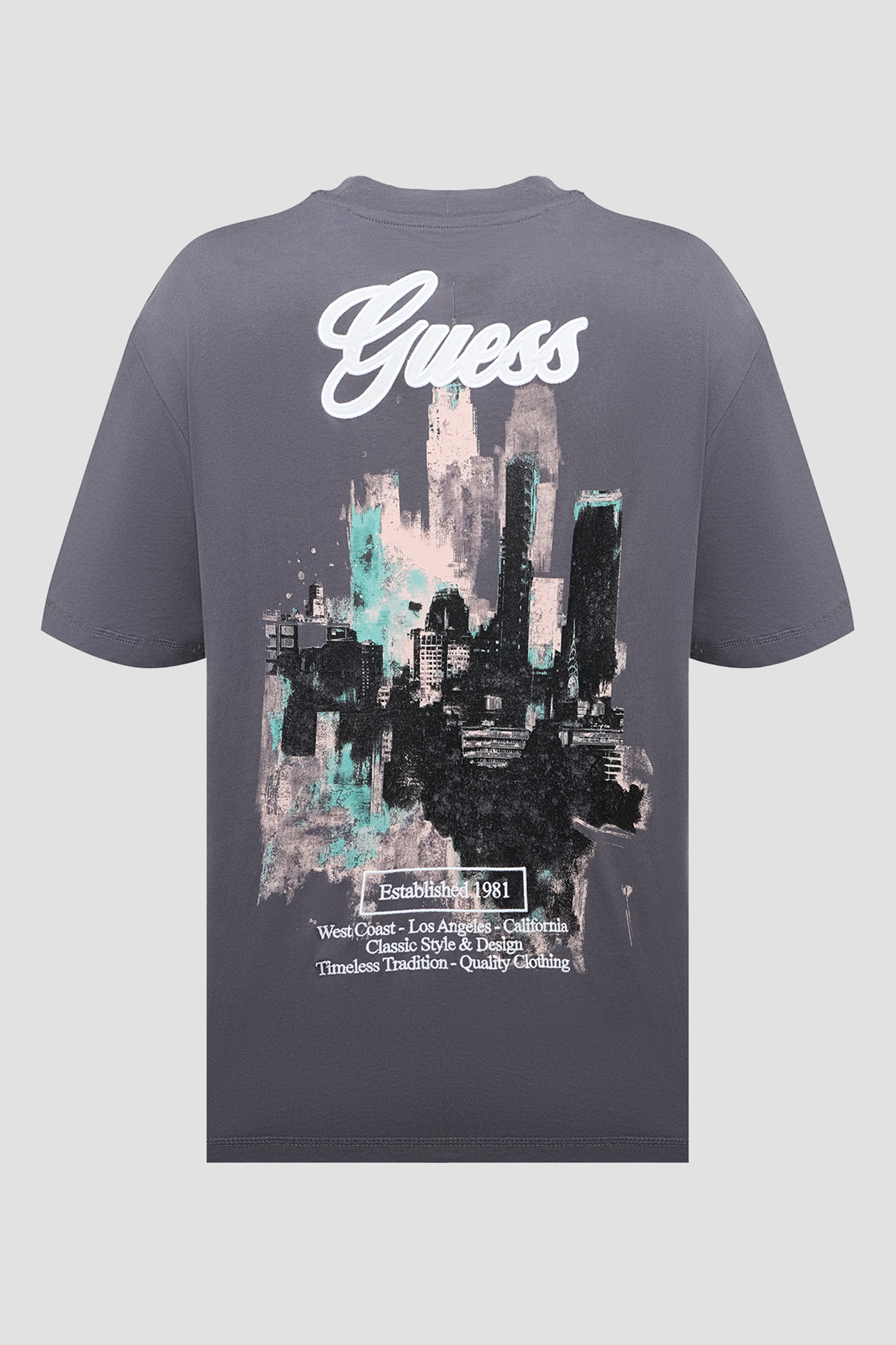 Мужская темно-серая футболка Guess M6BI35.K6174;G994