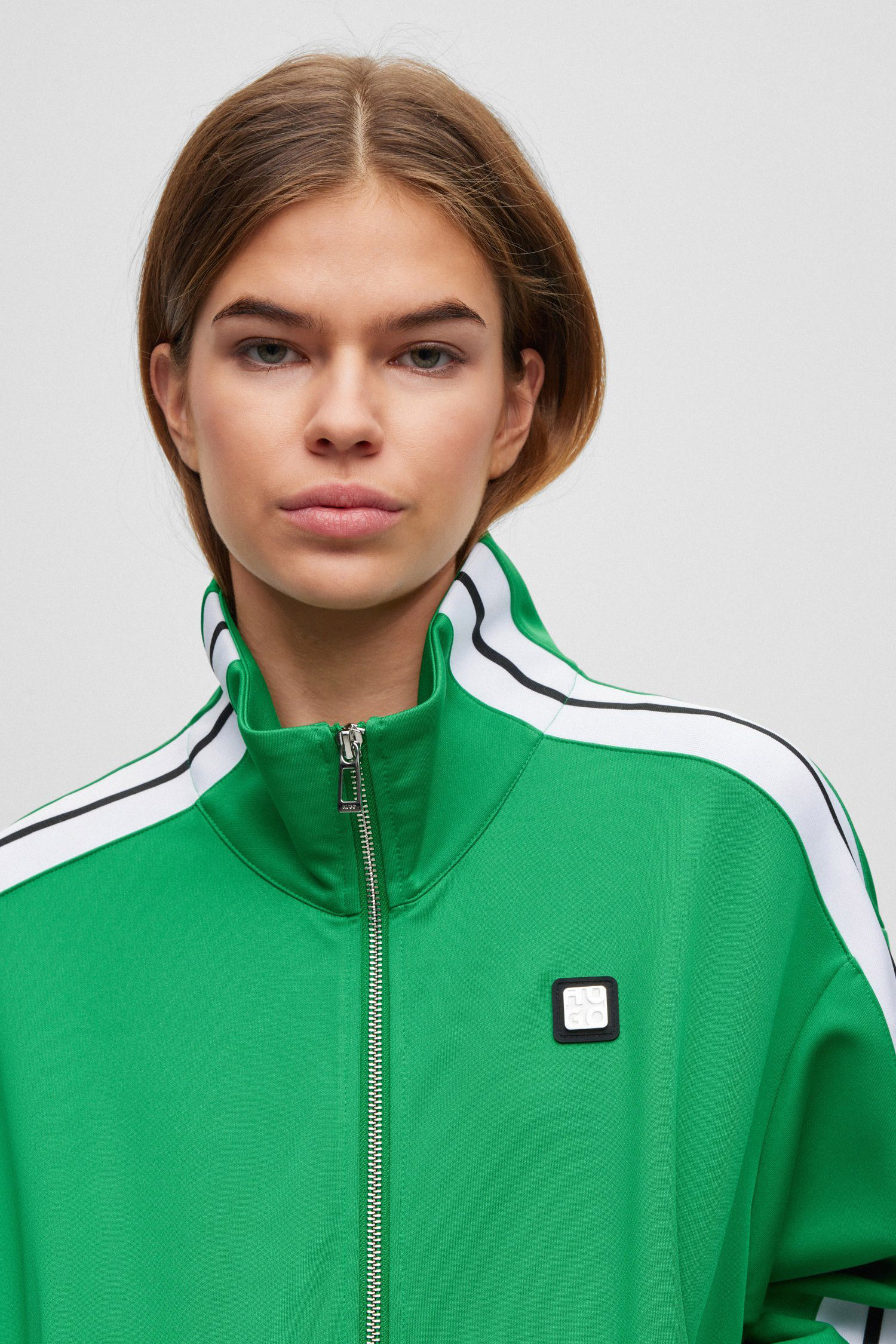 Женская зеленая спортивная кофта HUGO 50486535;311