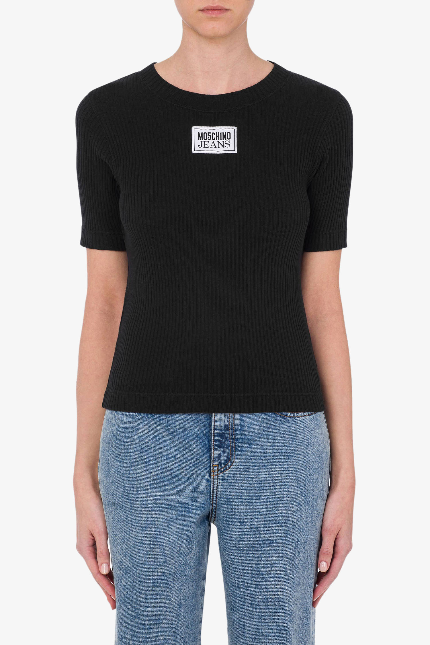 Женский черный топ Moschino A1211.8766;0555