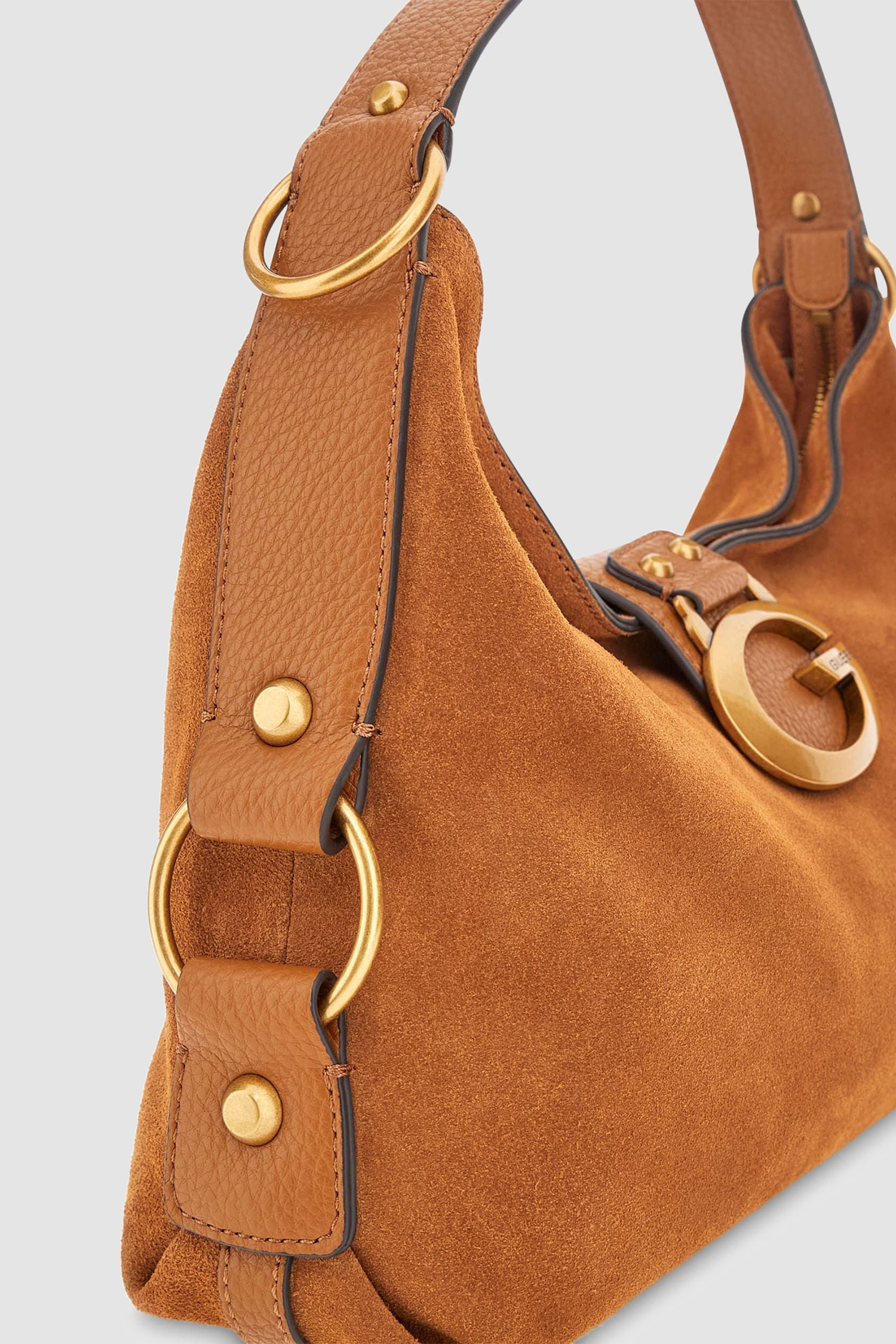 Жіноча руда замшева сумка Guess HWSB93.08180;COG