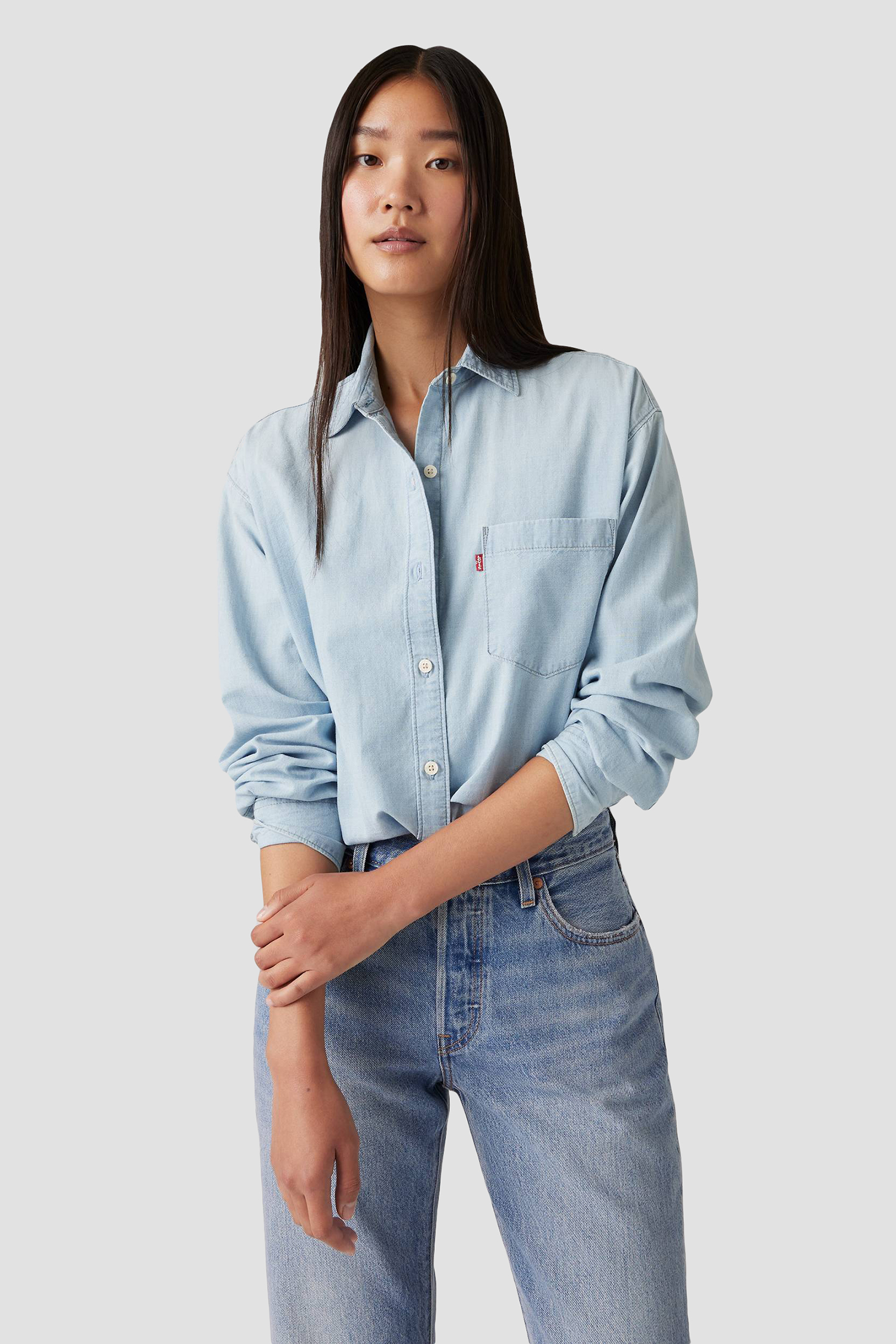 Жіноча блакитна сорочка Levi’s® 001HM;0000