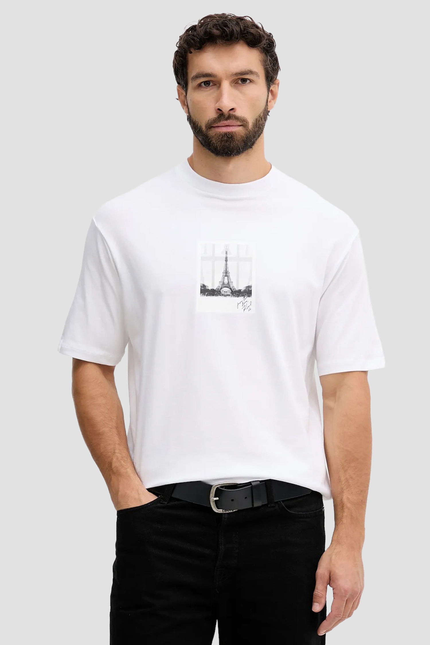 Чоловіча біла футболка Karl Lagerfeld 554235.755420;10