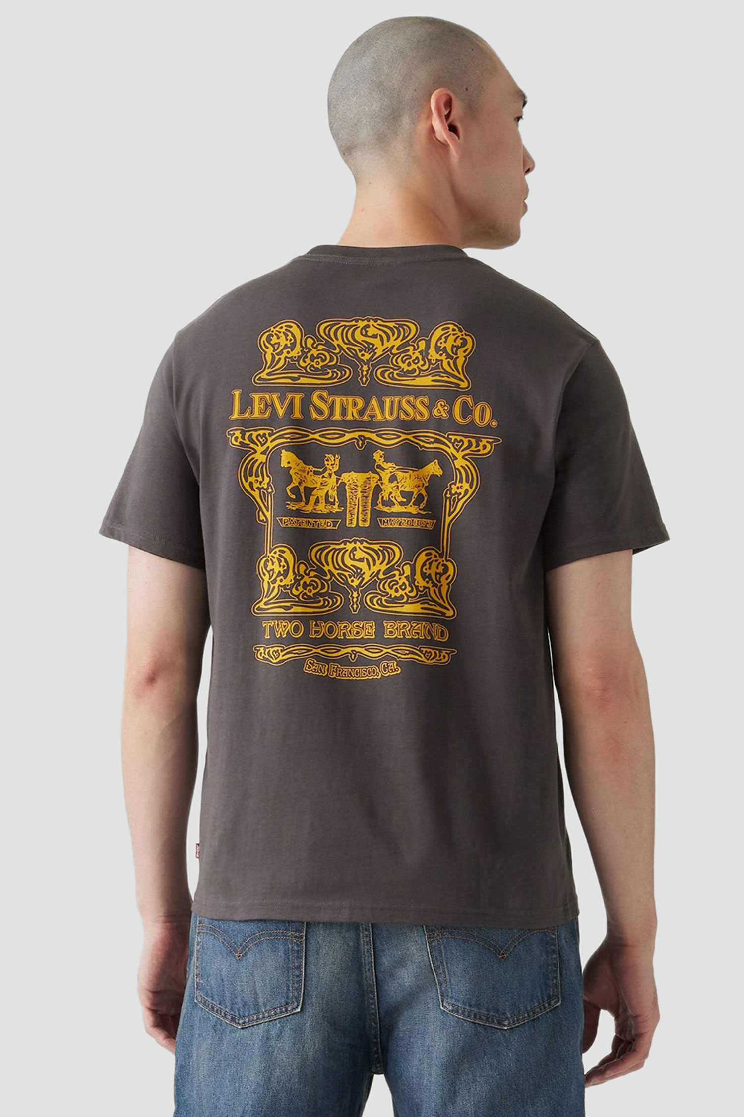 Чоловіча темно-сіра футболка Levi’s® 16143;1947