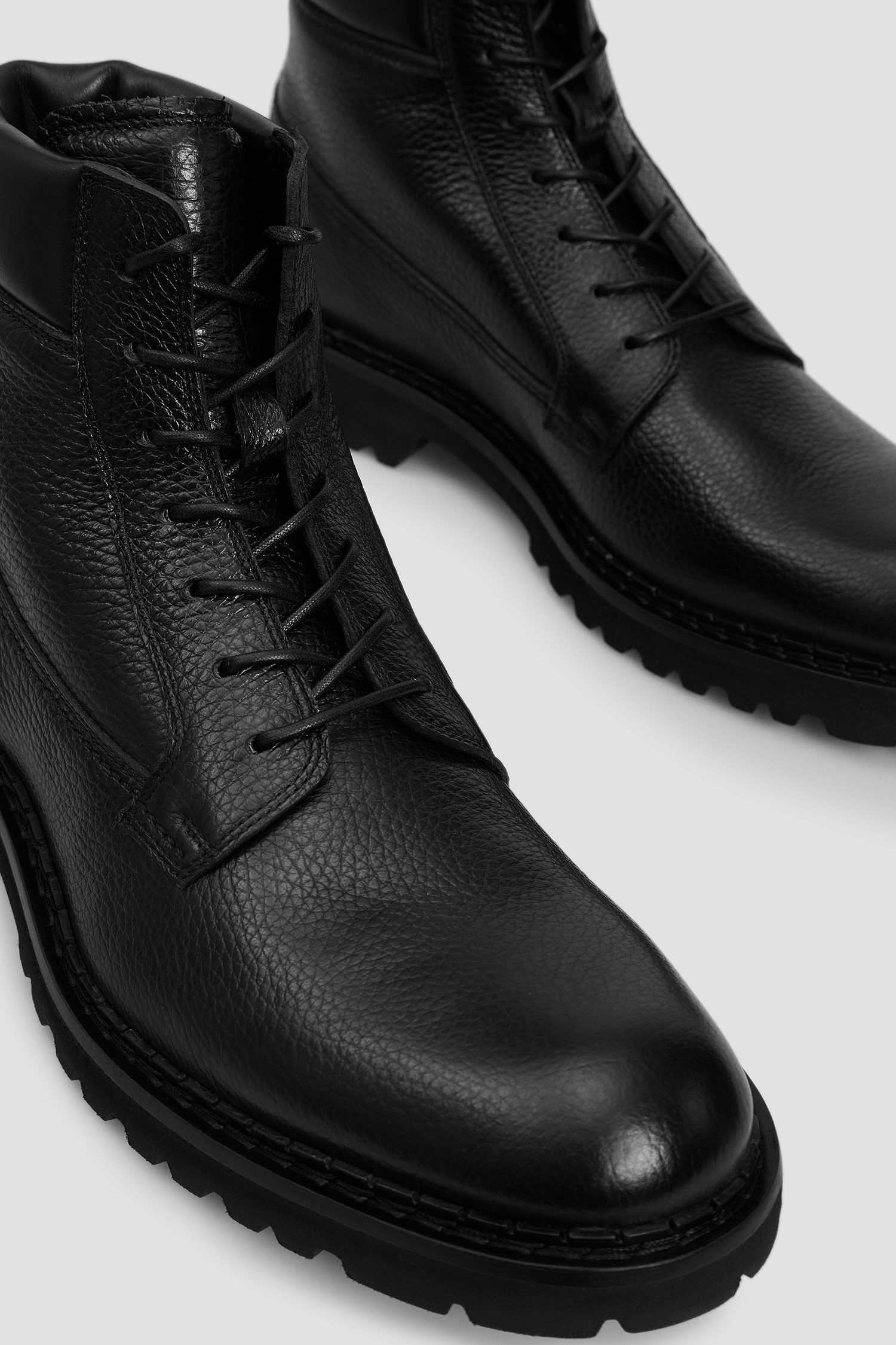 Чоловічі чорні шкіряні черевики BALDININI U2B303CEMW;NENE