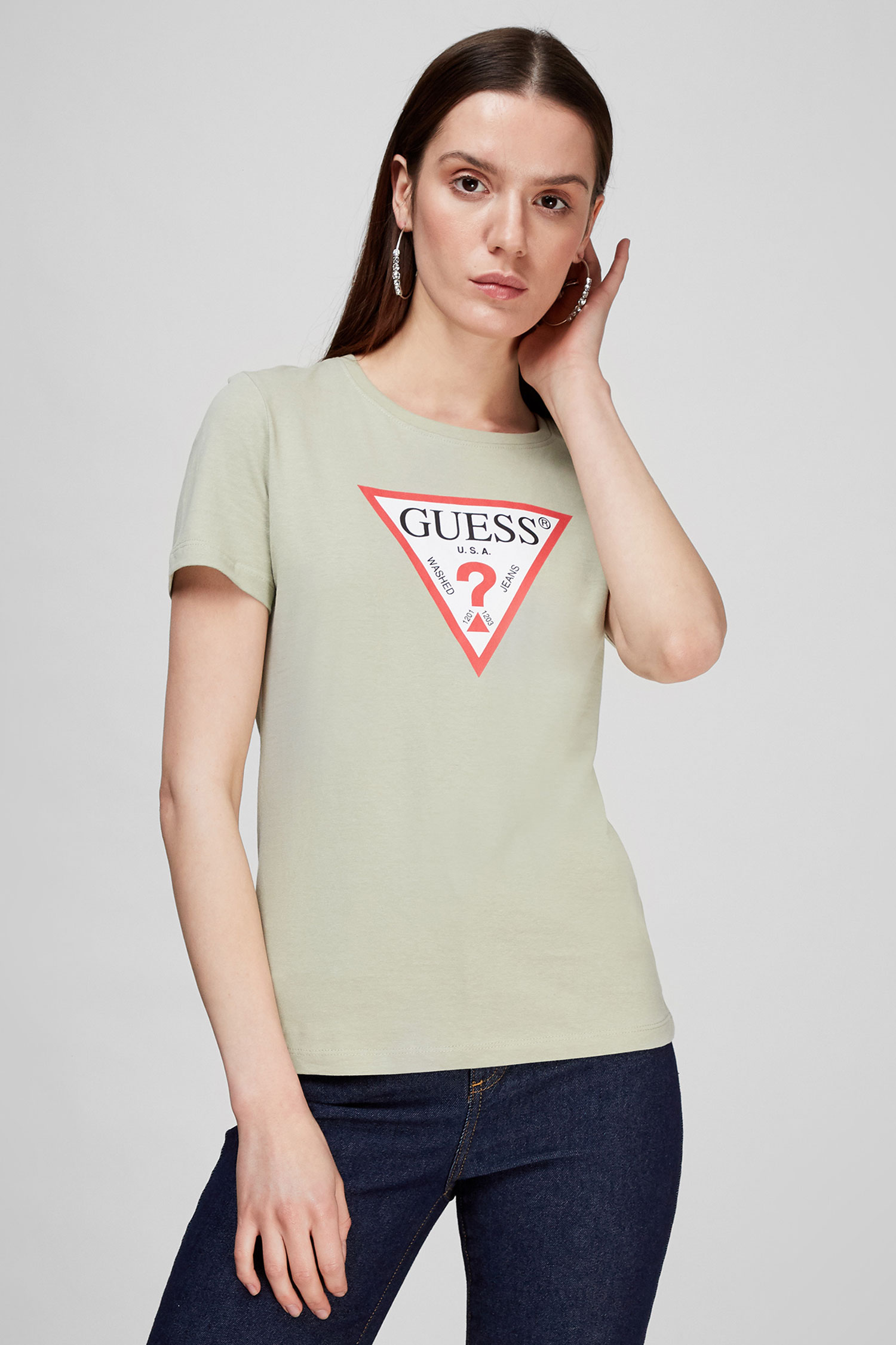 Жіноча м'ятна футболка Guess W1YI1B.I3Z11;G8CR