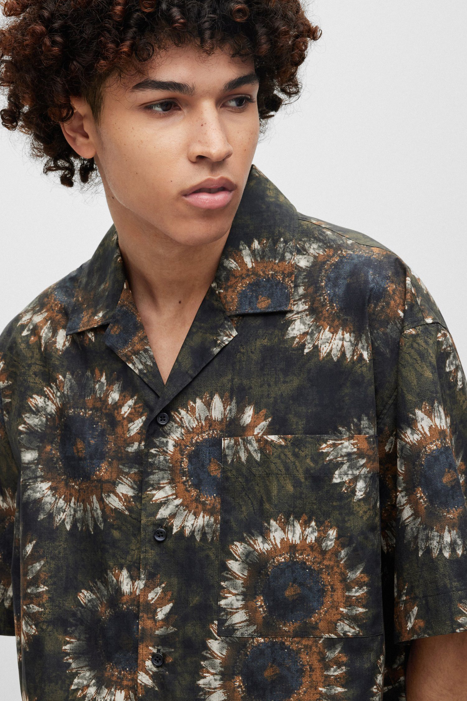 Мужская рубашка с узором HUGO 50490665;370