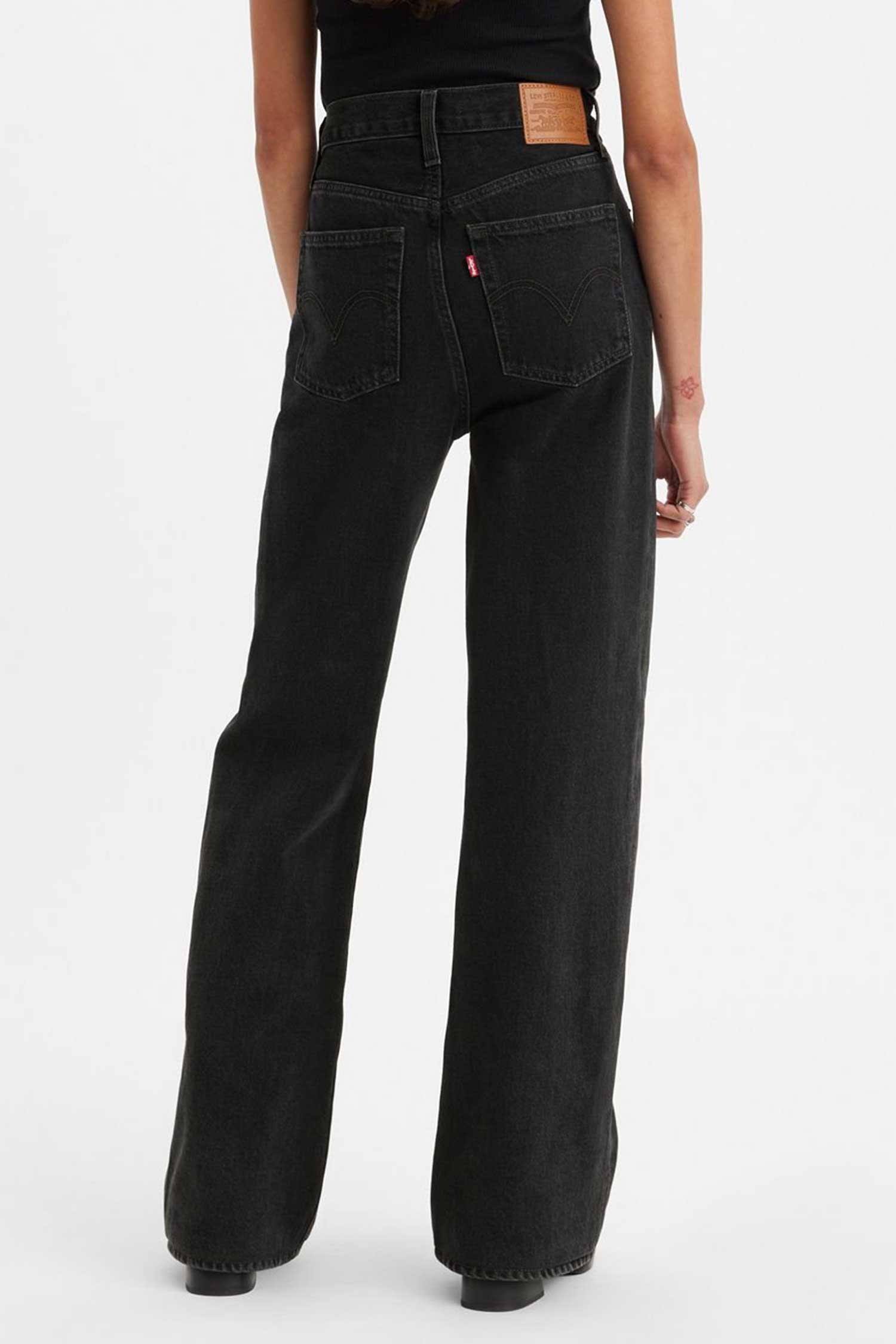 Женские черные джинсы Ribcage Wide Leg Levi’s® A6081;0001