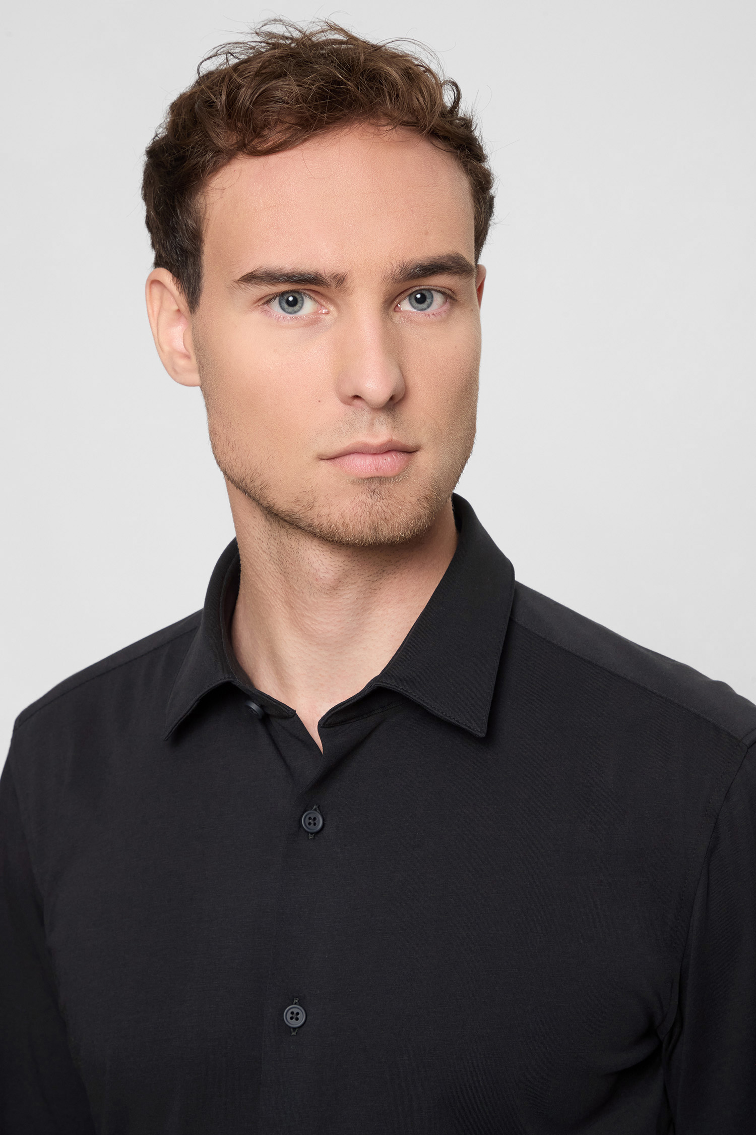 Мужская черная рубашка BOSS 50474283;001