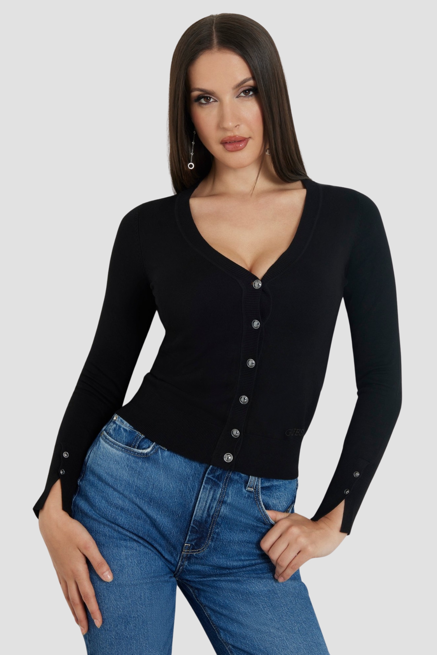 Жіночий чорний кардиган Guess W2YR33.Z2V62;JBLK