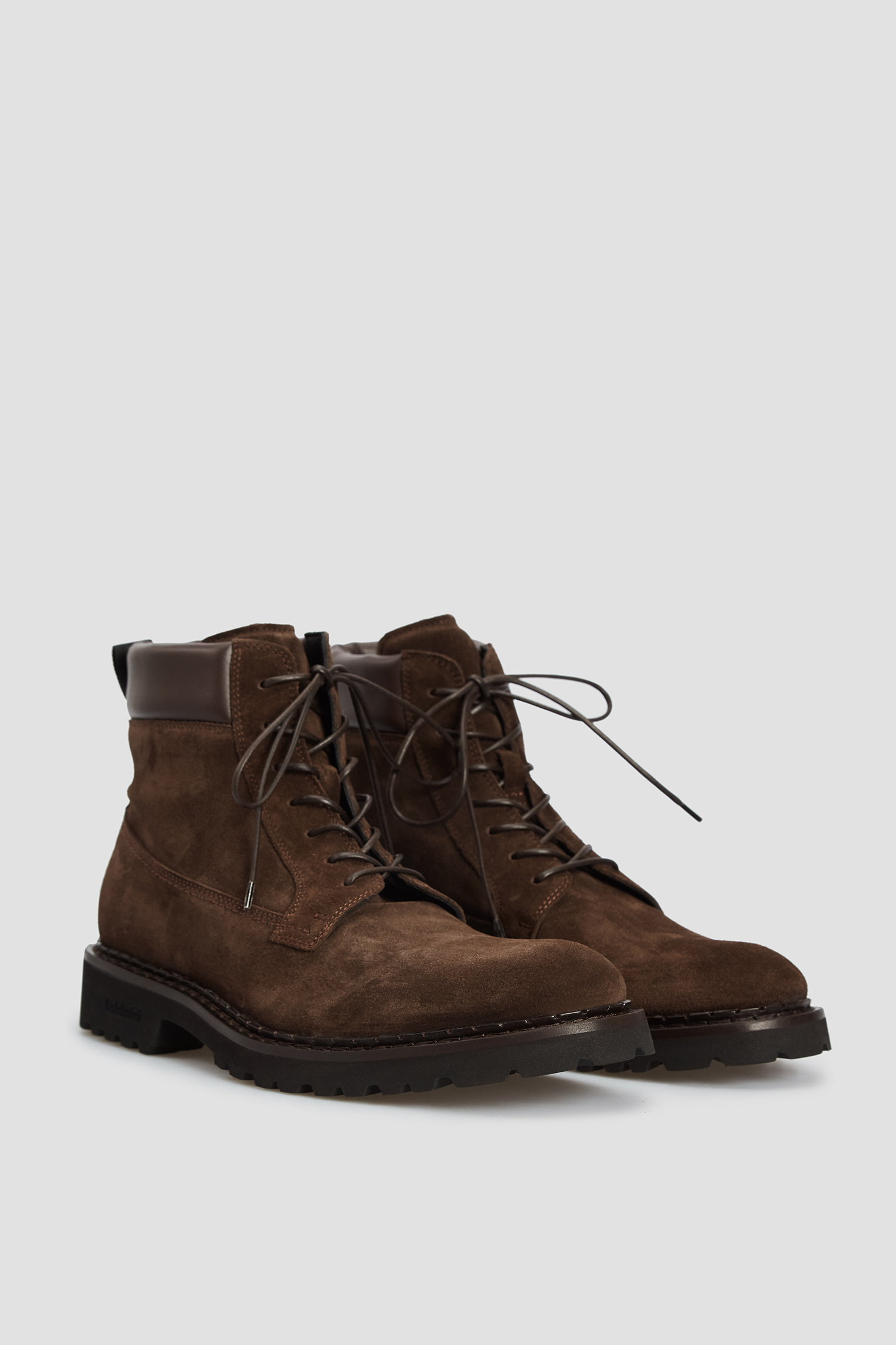 Чоловічі темно-коричневі замшеві черевики BALDININI U2B304SOMW;EBTM