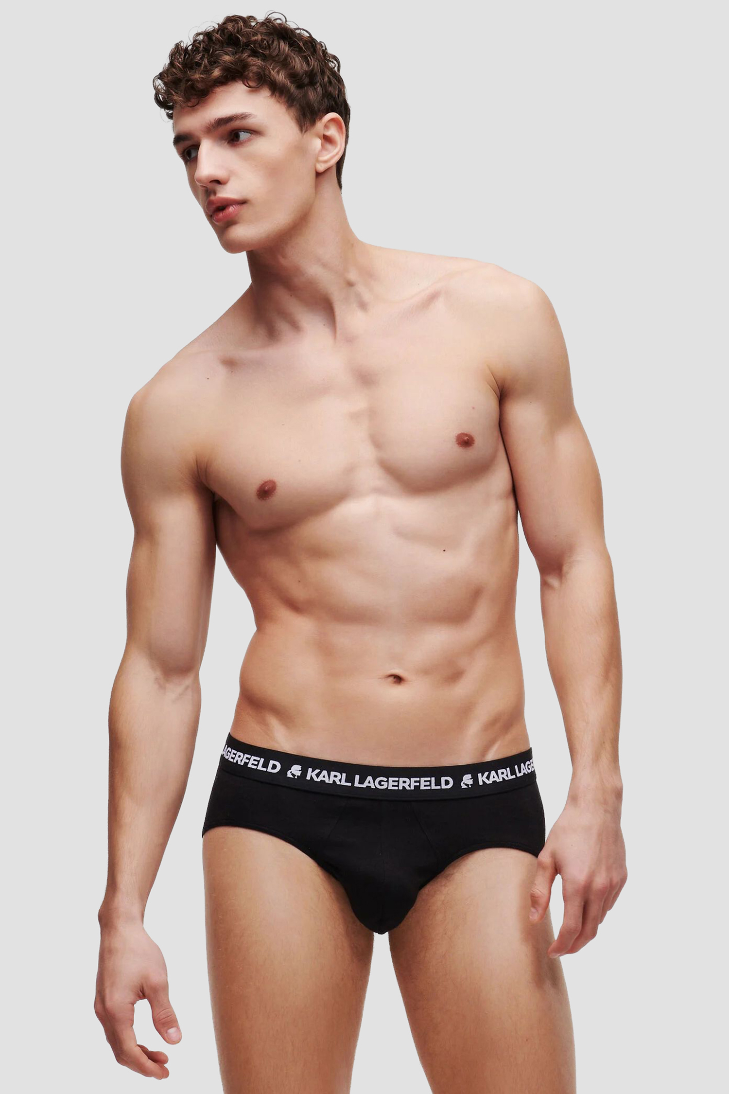Мужские черные брифы (3 шт) Karl Lagerfeld A1M47152;999