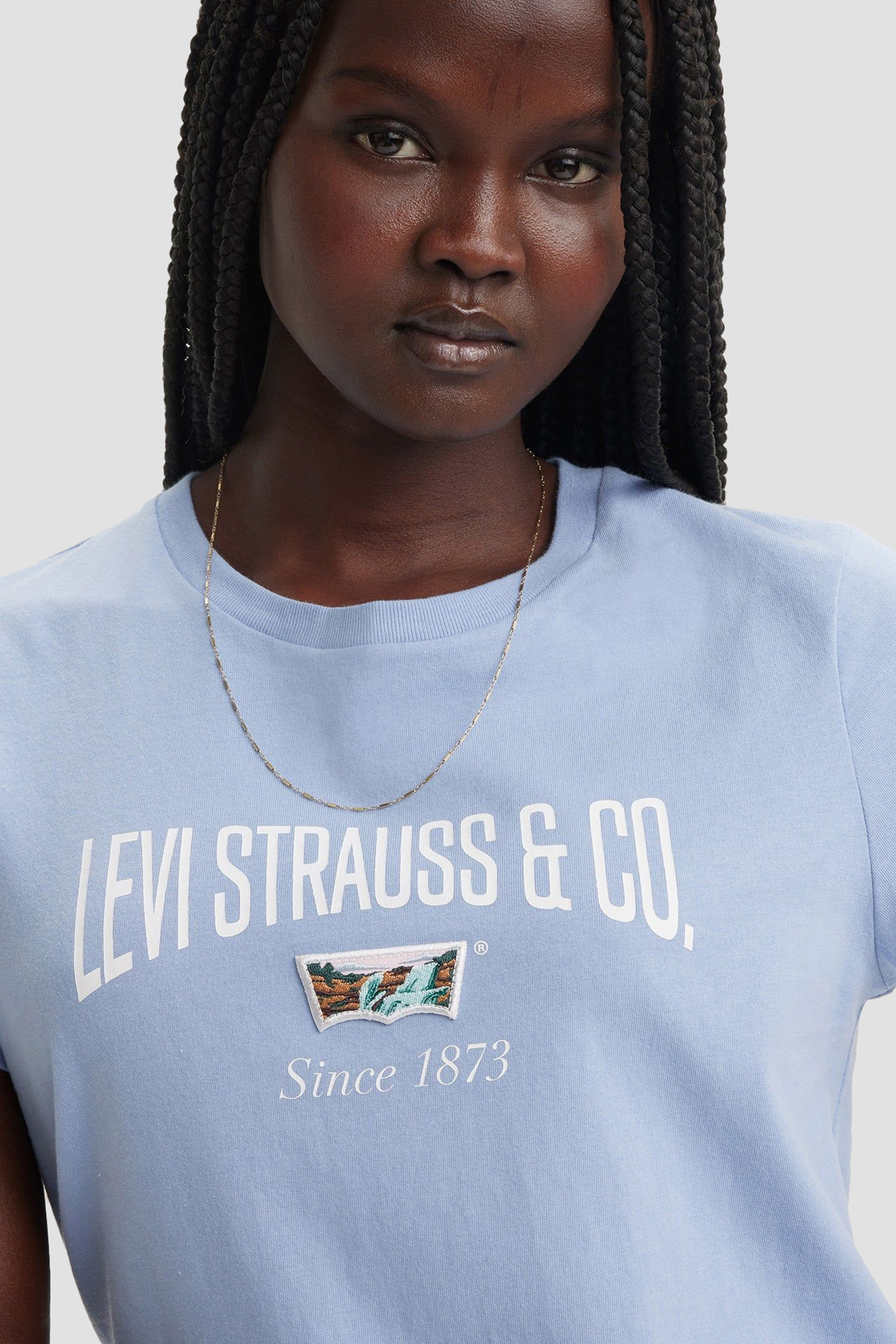 Женская голубая футболка Levi’s® 17369;2801