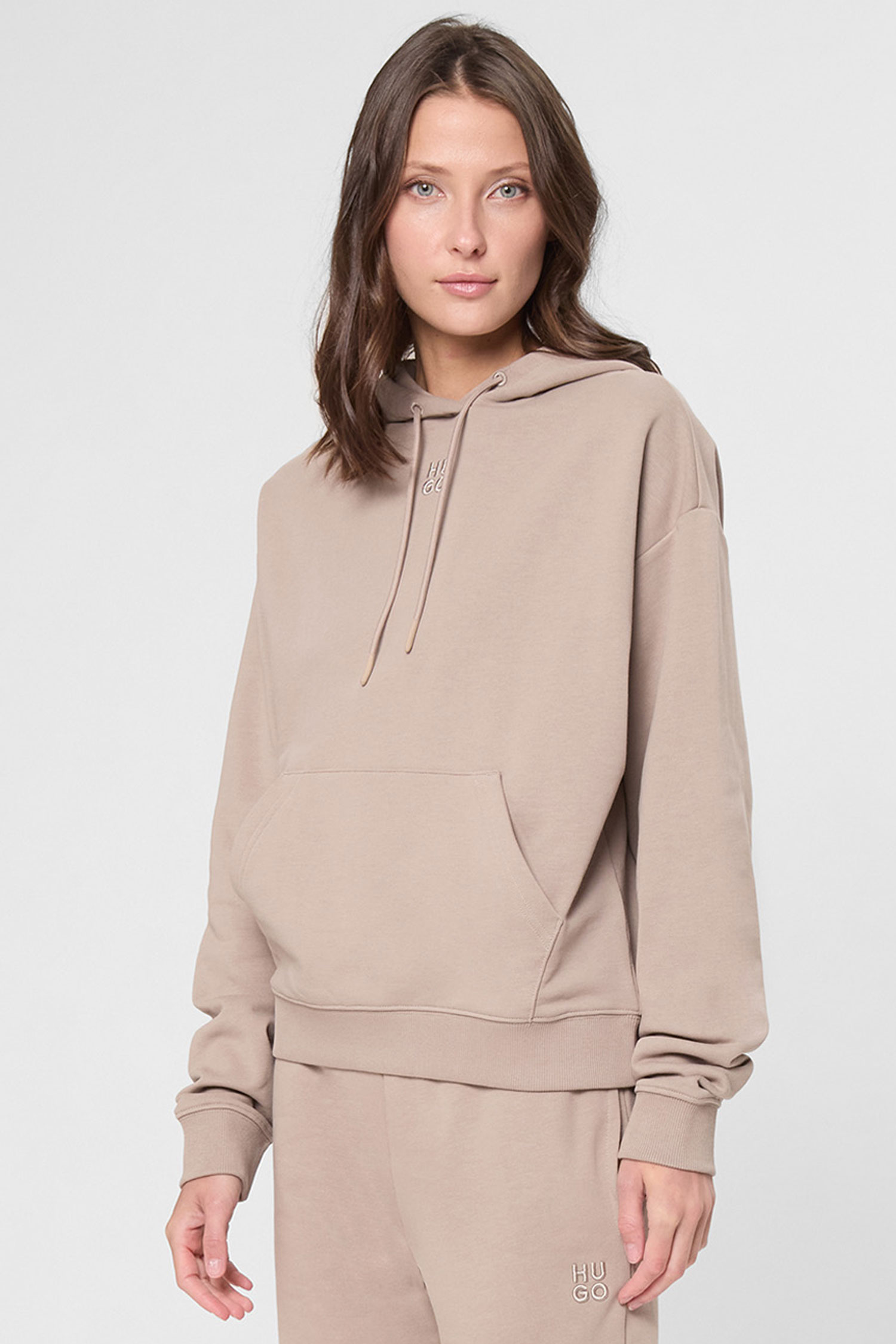 Женское бежевое худи HUGO 50522423;273